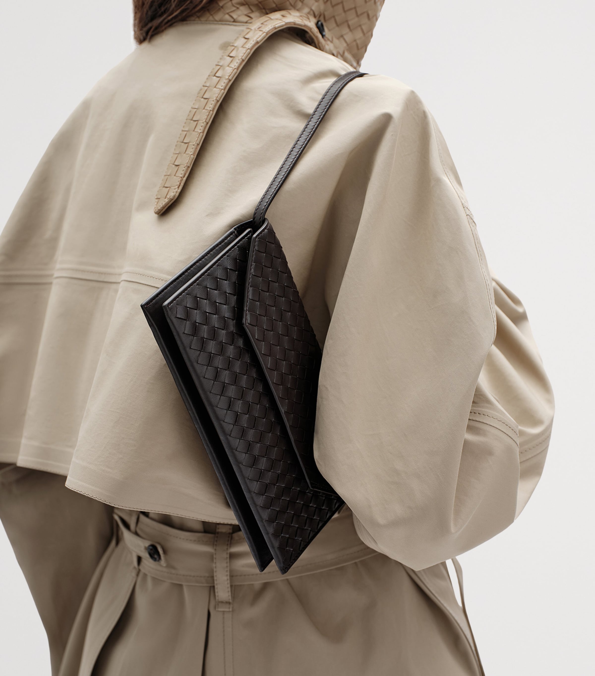 Bottega Veneta Nappa Leather Intrecciato Piccolo Envelope Pouch Image 2