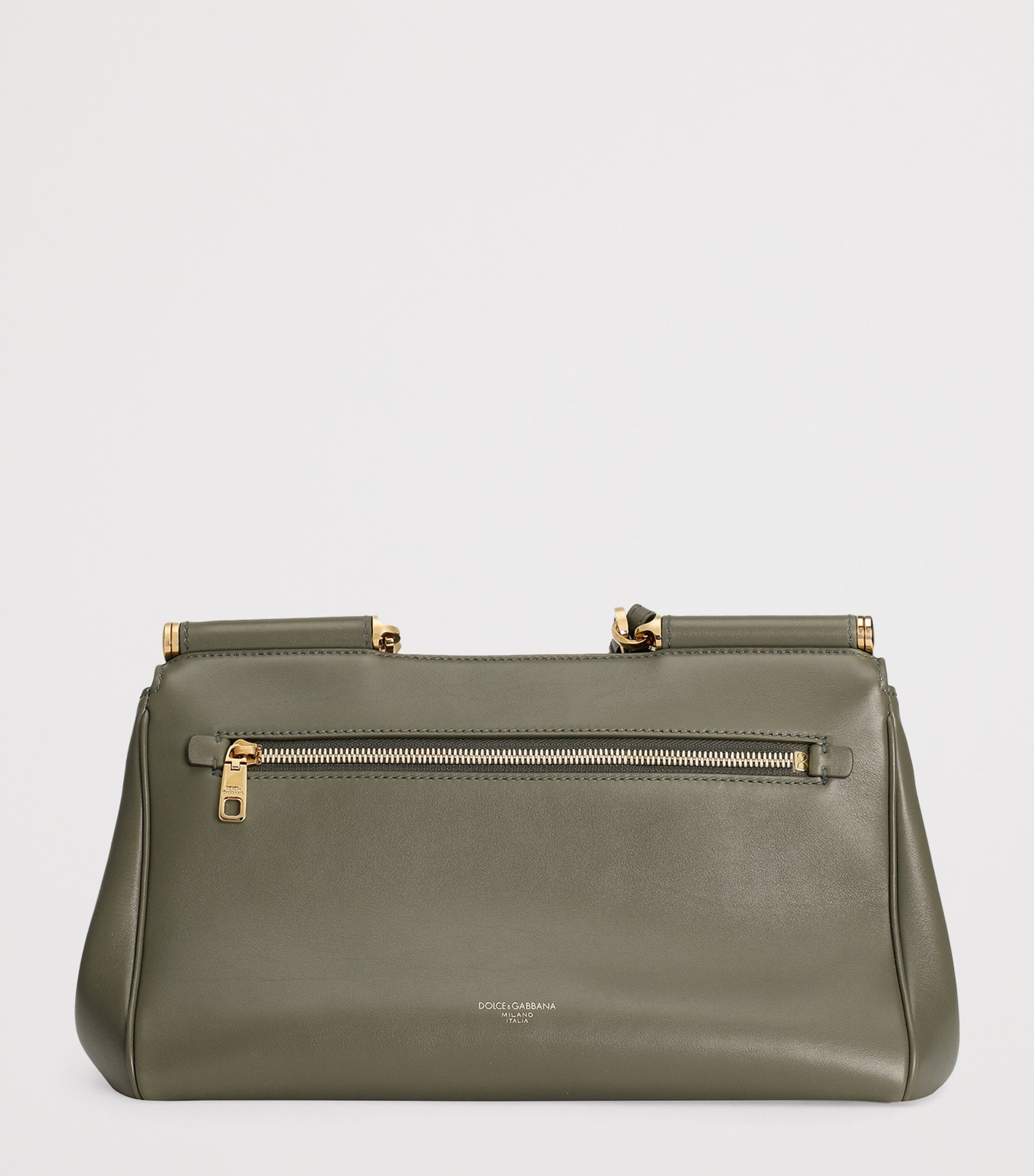 Plongé Calfskin My Sicily Top-Handle Bag 80560-DARK GREE Image 6