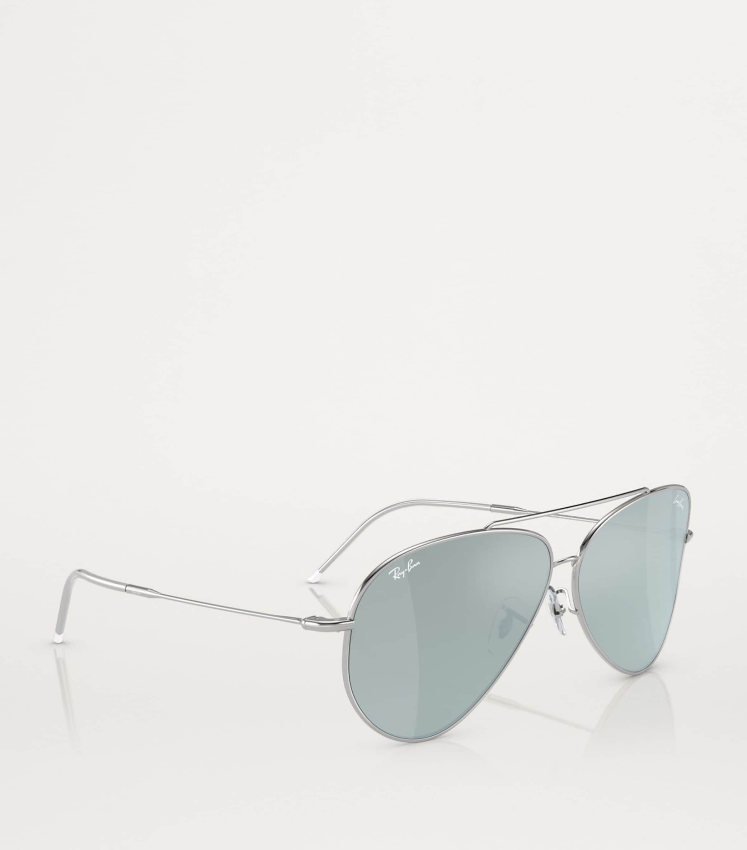 Ray-Ban Silver x Lenny Kravitz RBR0101S Aviator Reverse Sunglasses