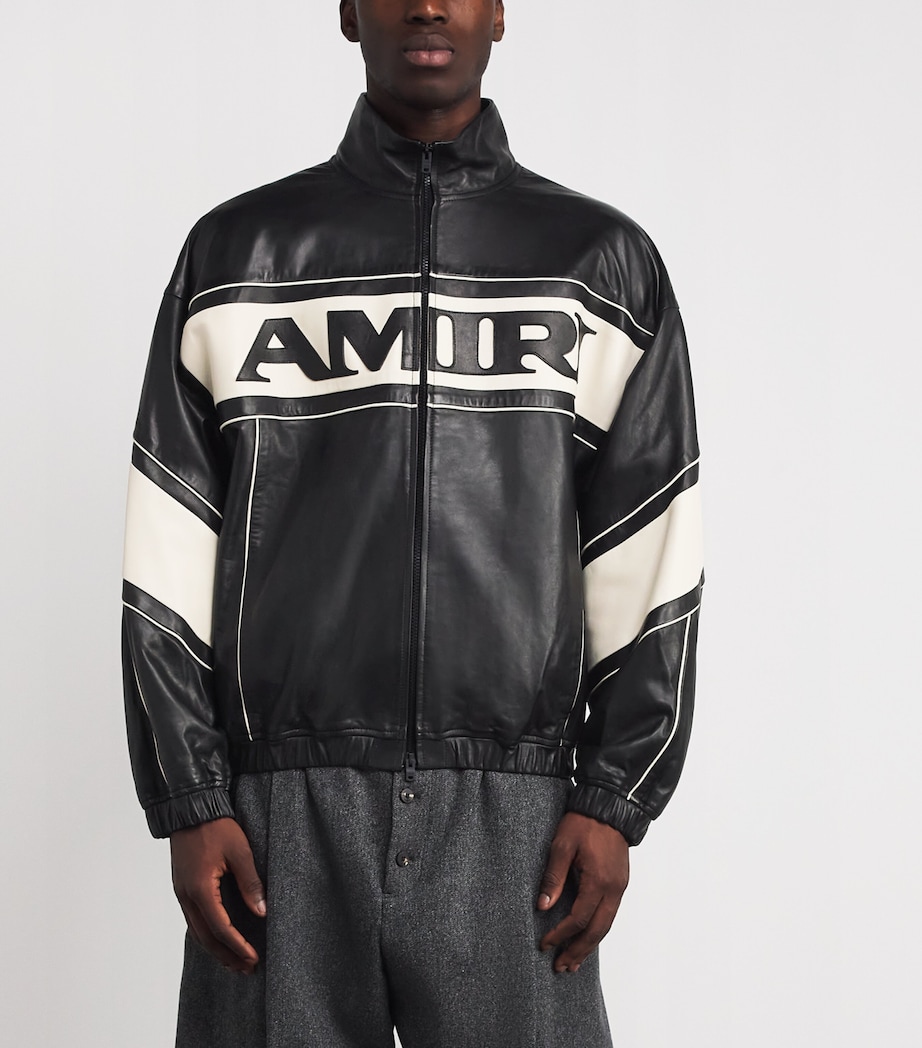 Sport Leather Jacket BLACK Image 3