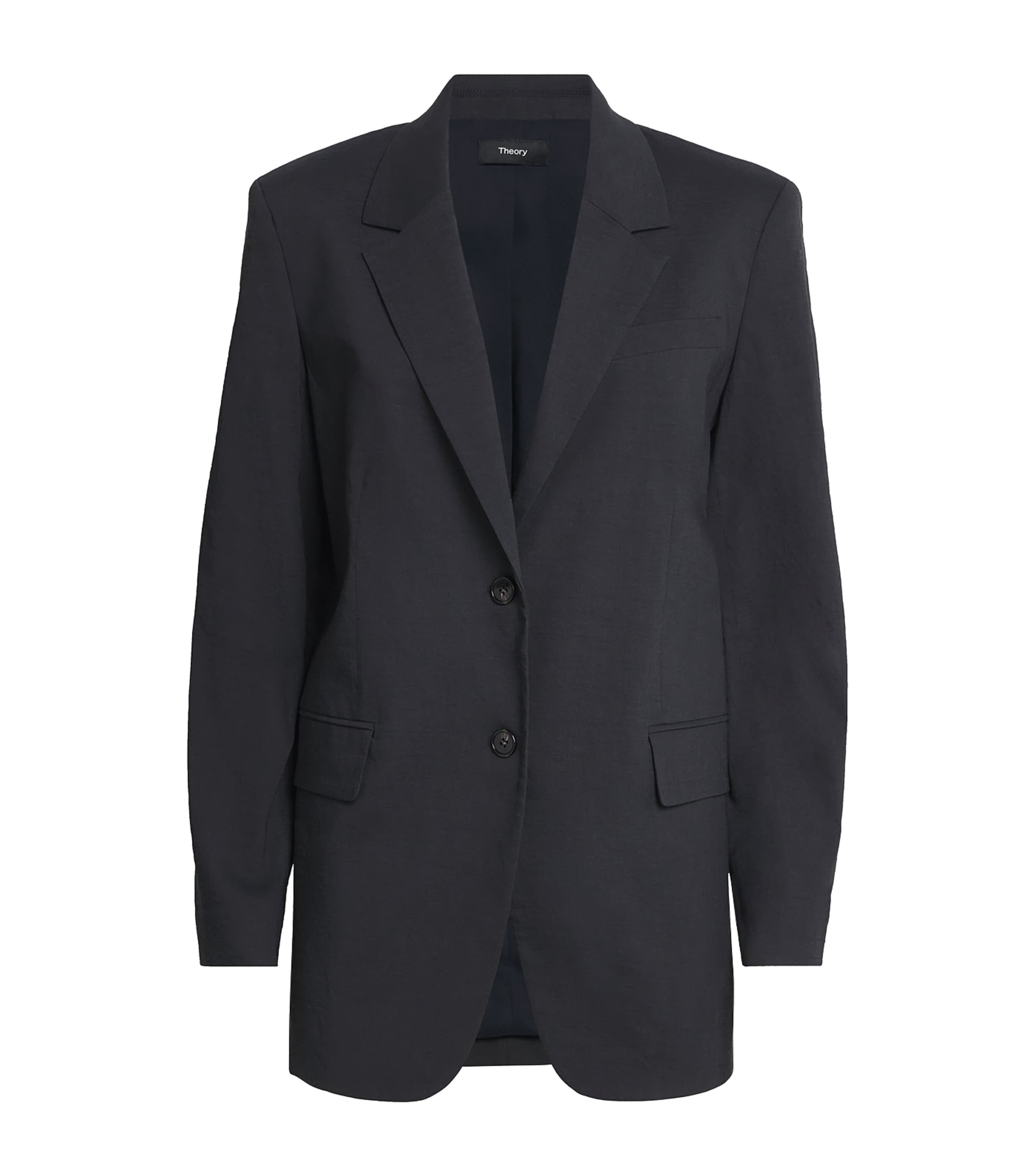 THEORY GOOD LINEN OVERSIZED BLAZER