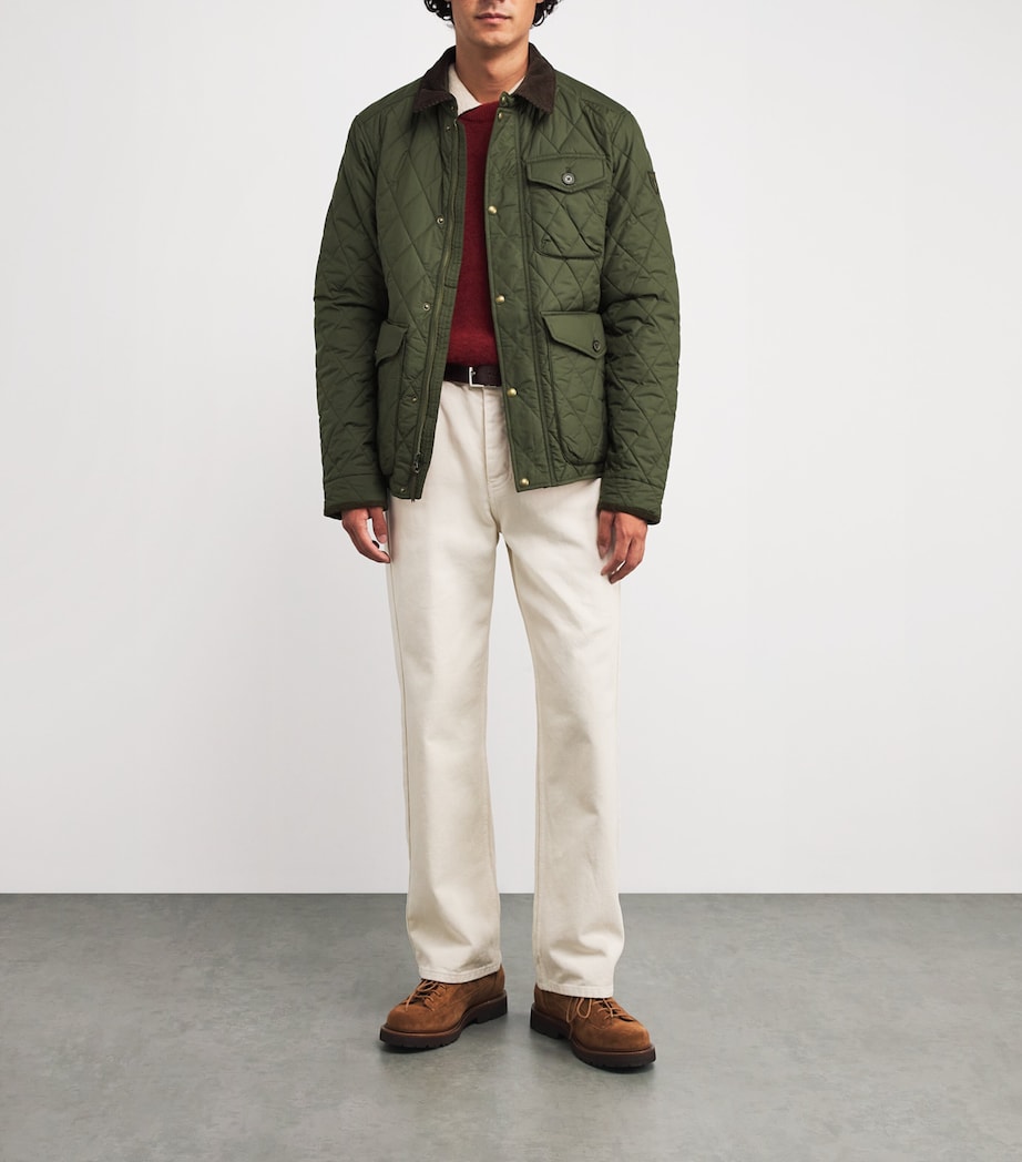 Water-Repellent Quilted Beaton Jacket DARK GREEN Image 2