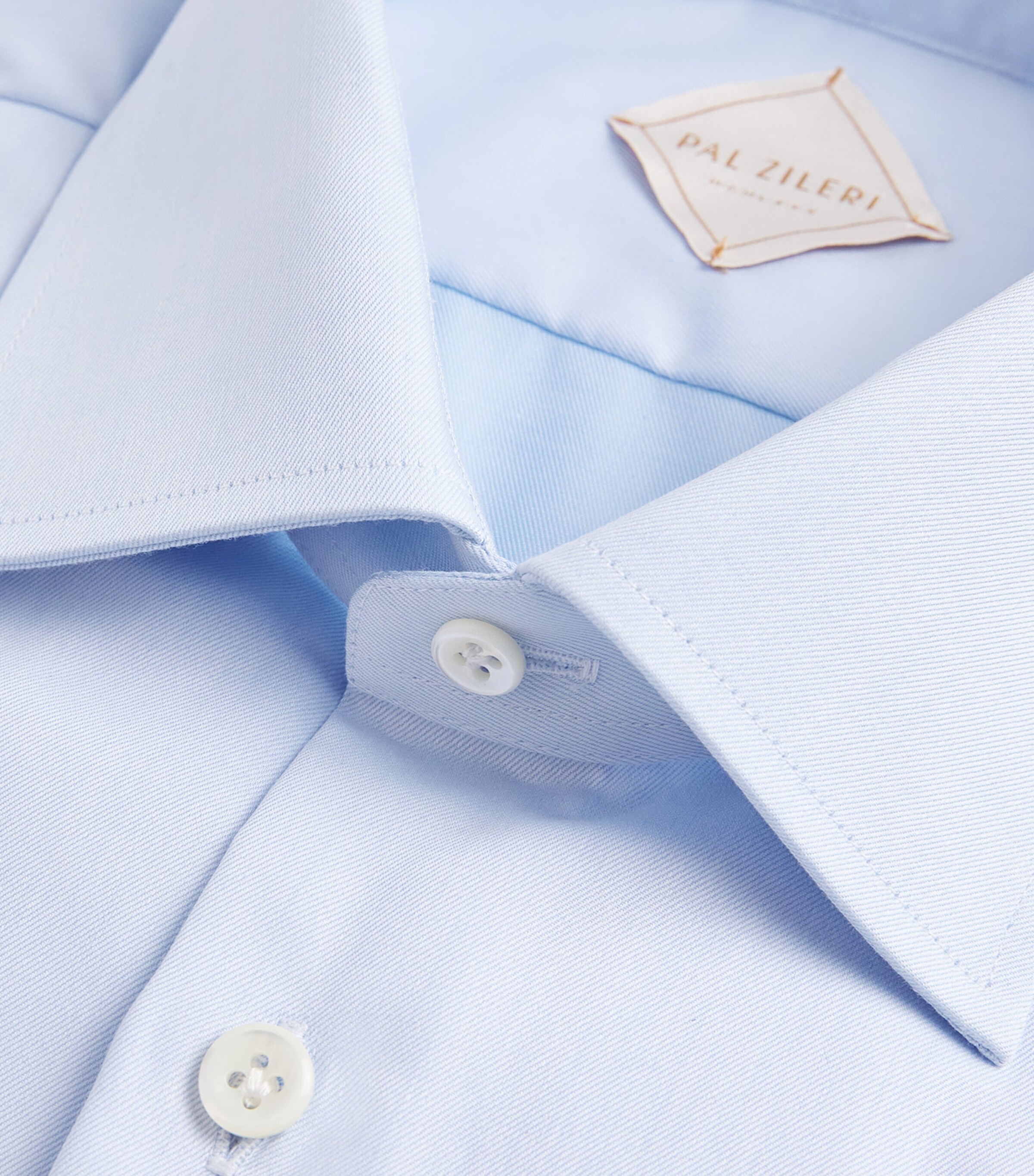 Cotton Slim Shirt LT BLUE03' Image 5