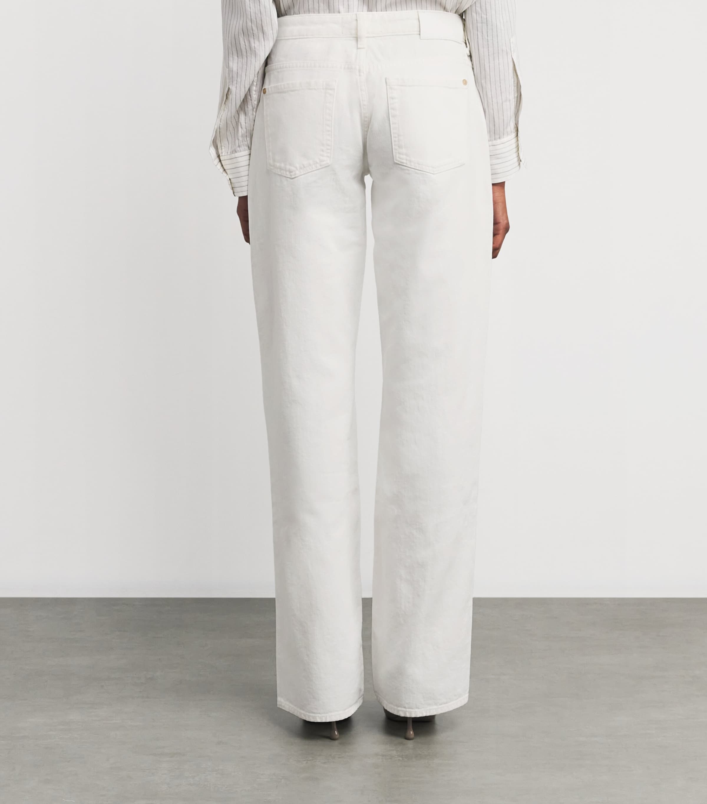 Comfort Fabric Low Straight Jeans MILKYWAY Image 4