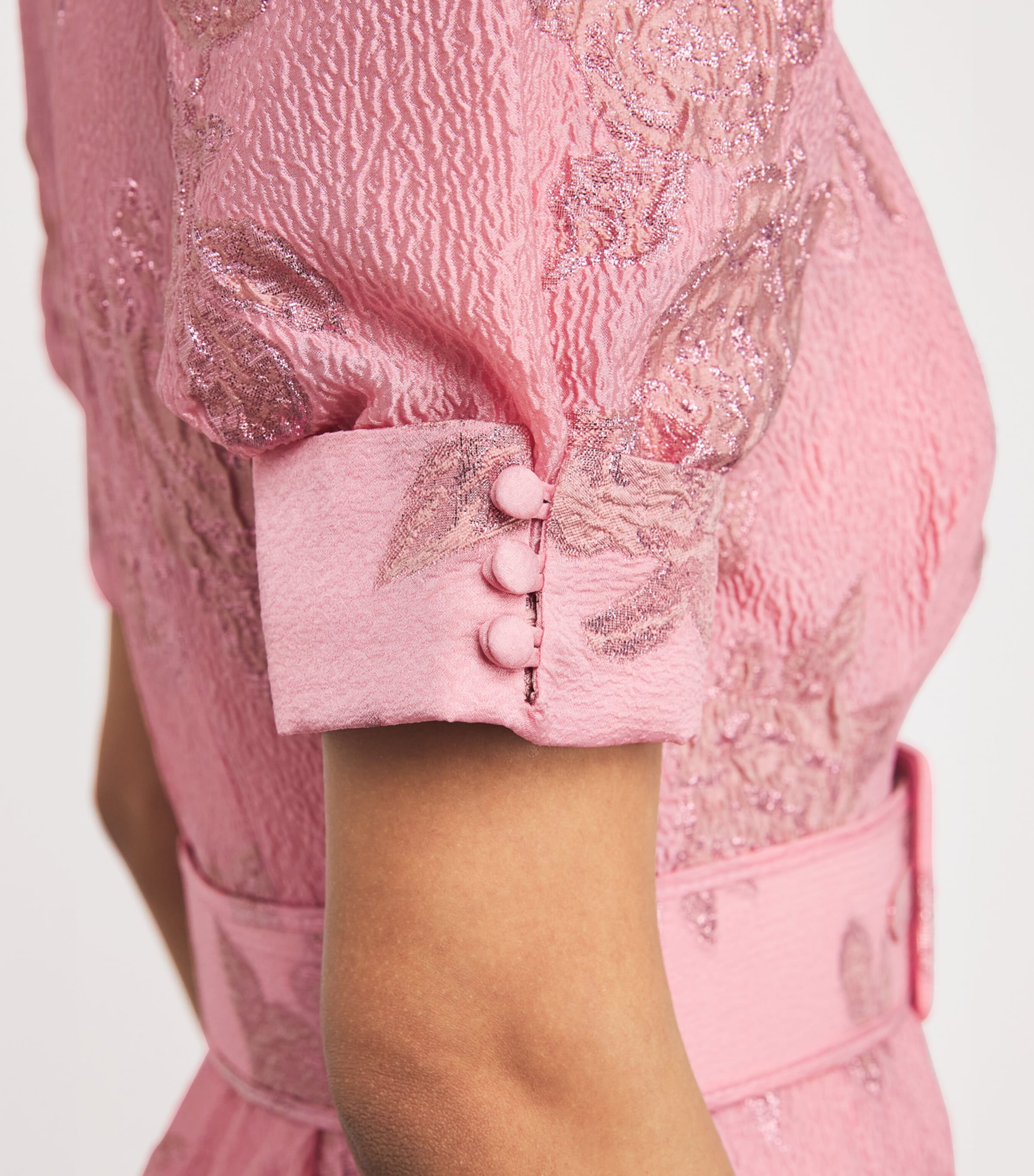 REBECCA VALLANCE ◆ ANNETTE BUTTON GOWN ロング ワンピース Annette Button Gown Pink – Rebecca Vallance