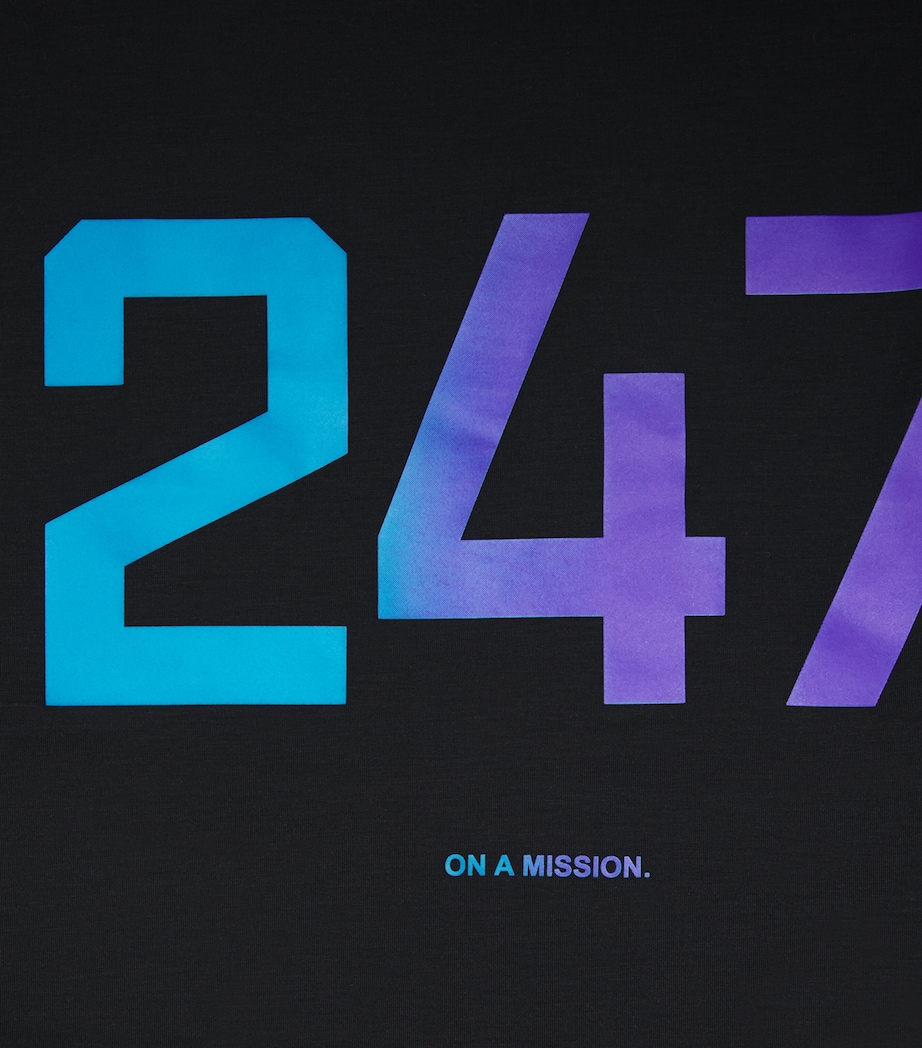 247 Motion Oversized T-Shirt BLACK/PURPLE FADE Image 5