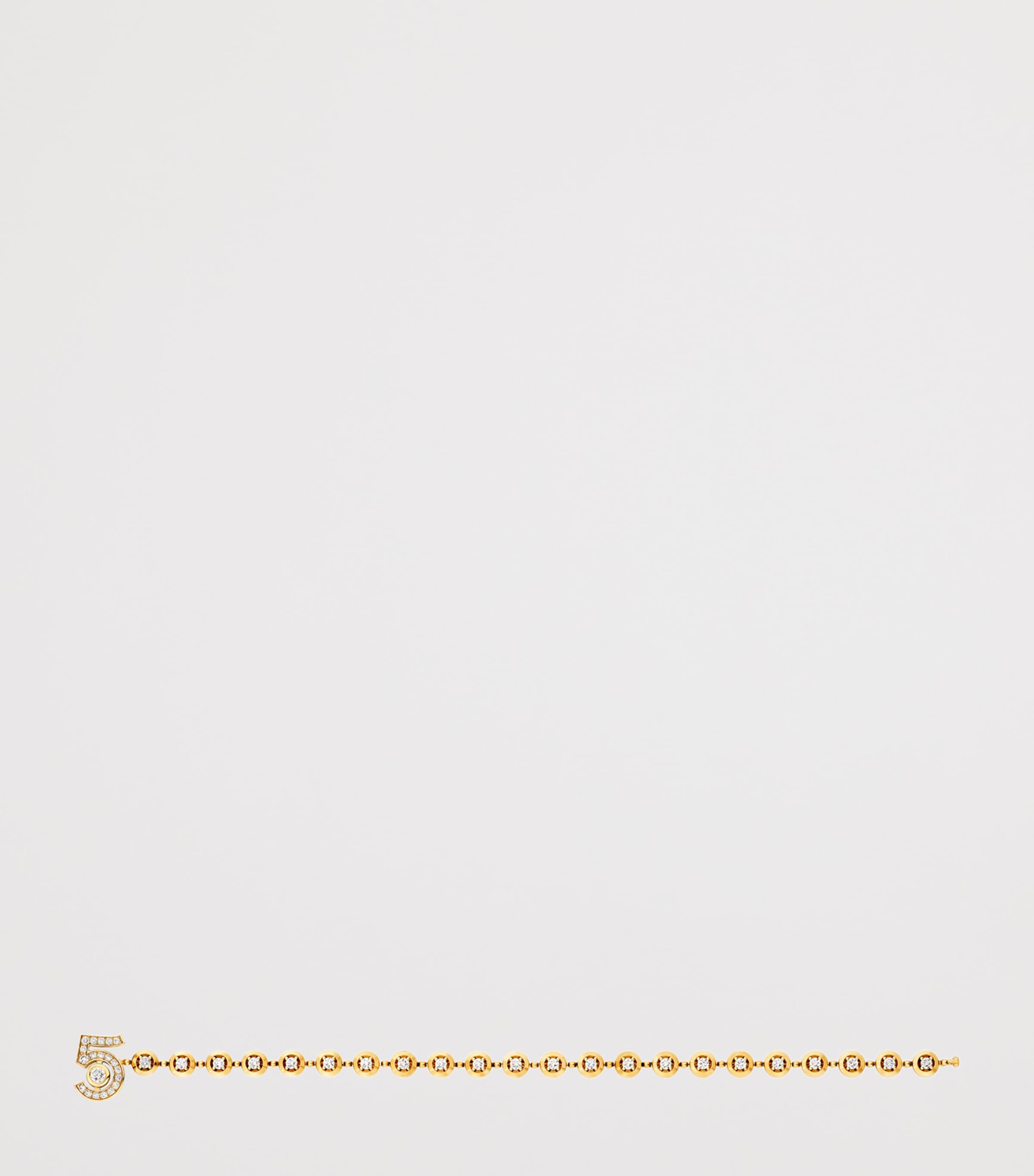 CHANEL Yellow Gold and Diamond Eternal N°5 Diamond Line Bracelet Yellow Image 2