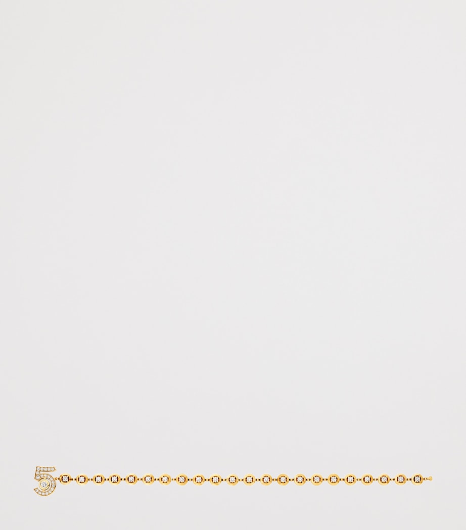 CHANEL Yellow Gold and Diamond Eternal N°5 Diamond Line Bracelet Yellow Image 2