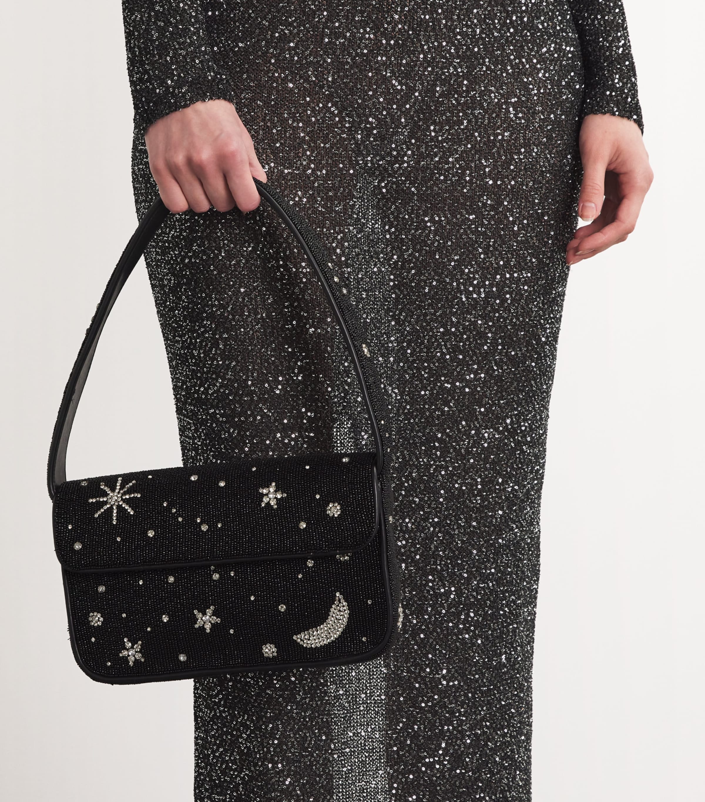 STAUD Tommy Beaded Starry Shoulder Bag Stnt Starry Night Image 2