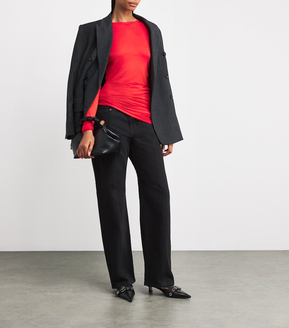 Ruched Top RED Image 2