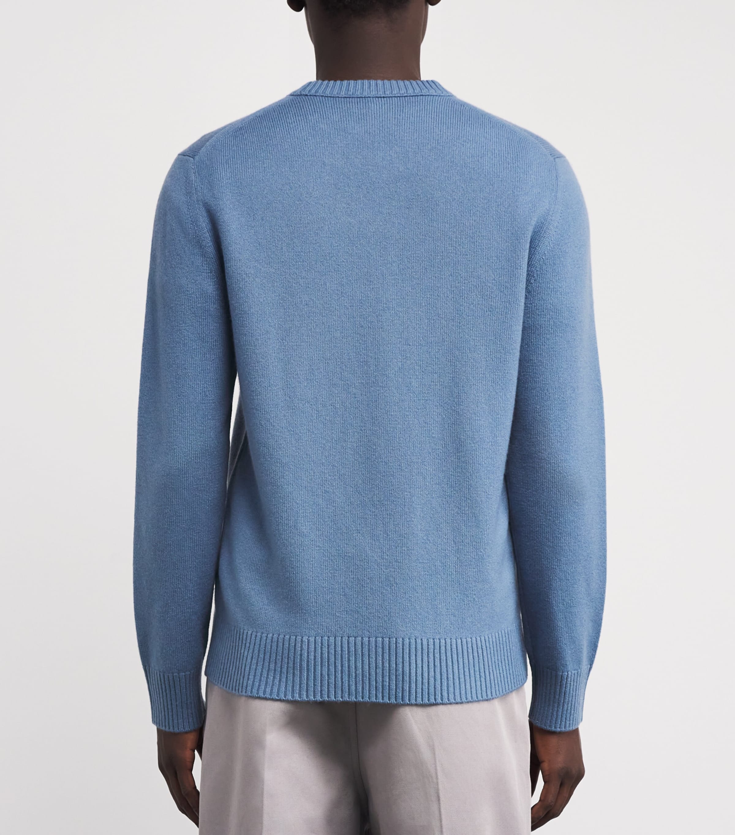 Wool-Cashmere Sweater 486 PRB BLUE Image 4