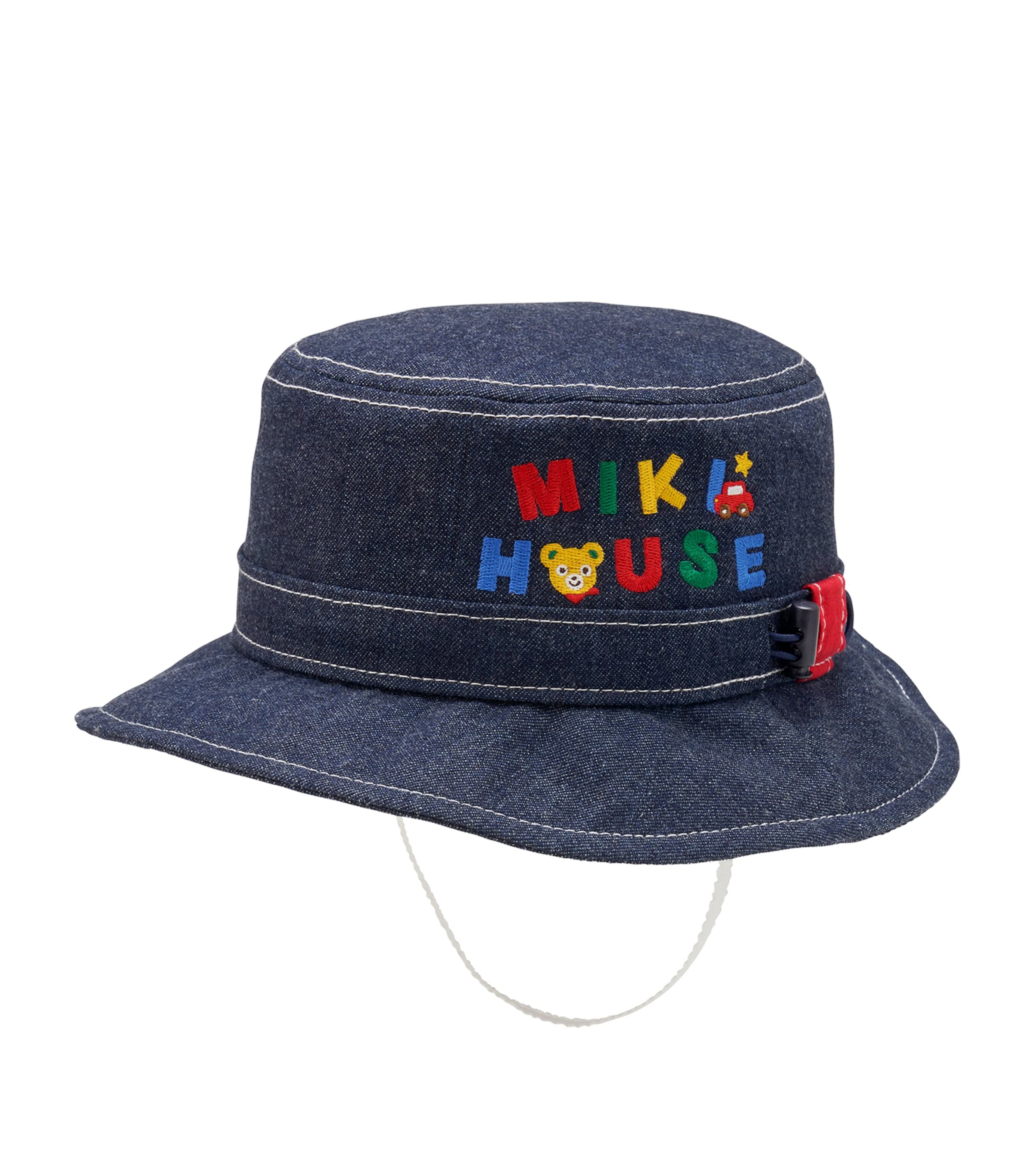 Miki House Kids' Cotton Sun Hat In Blue