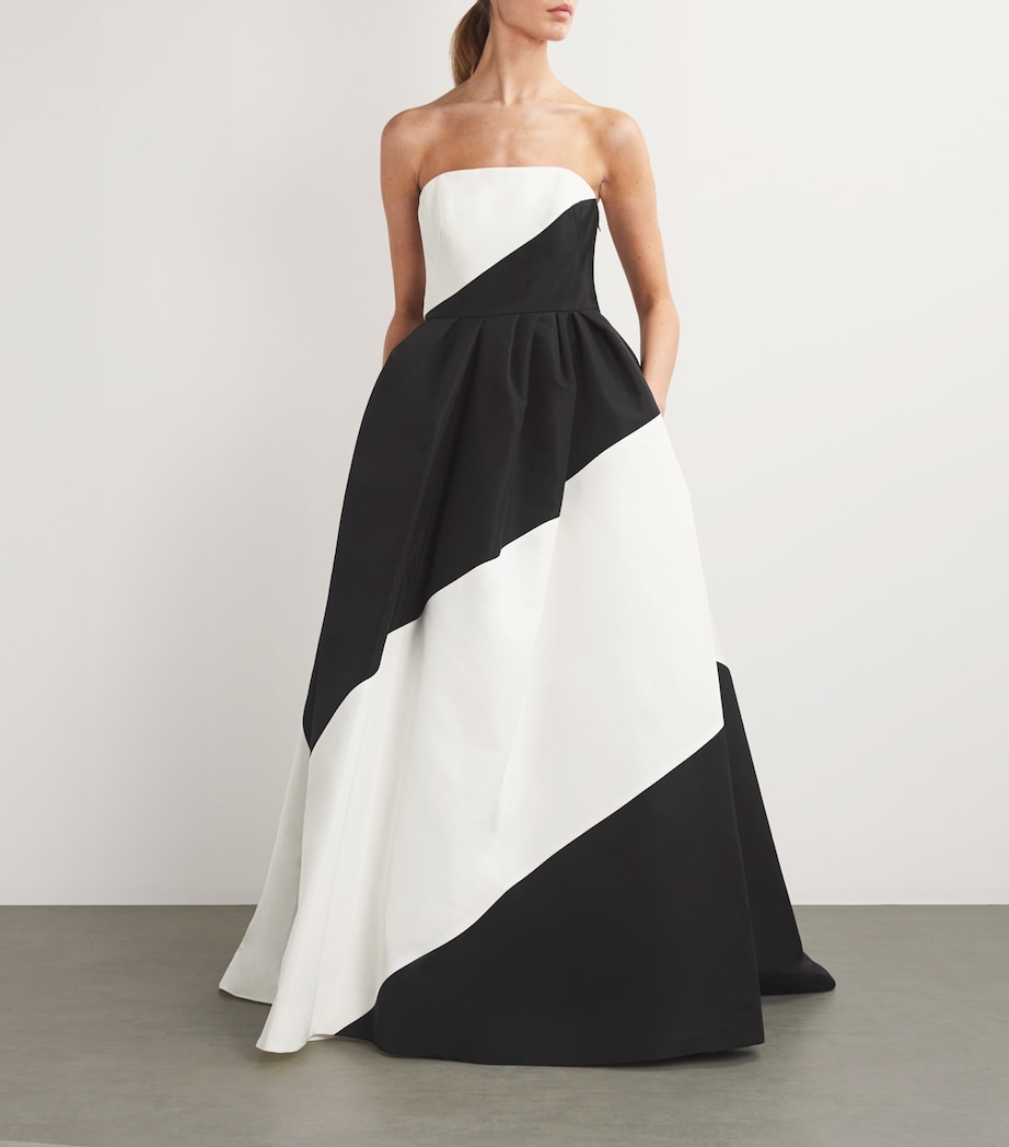 Carolina Herrera Multi Silk Colour-Block Strapless Gown | Harrods MU Carolina Herrera Multi Silk Colour-Block Strapless Gown | Harrods MU