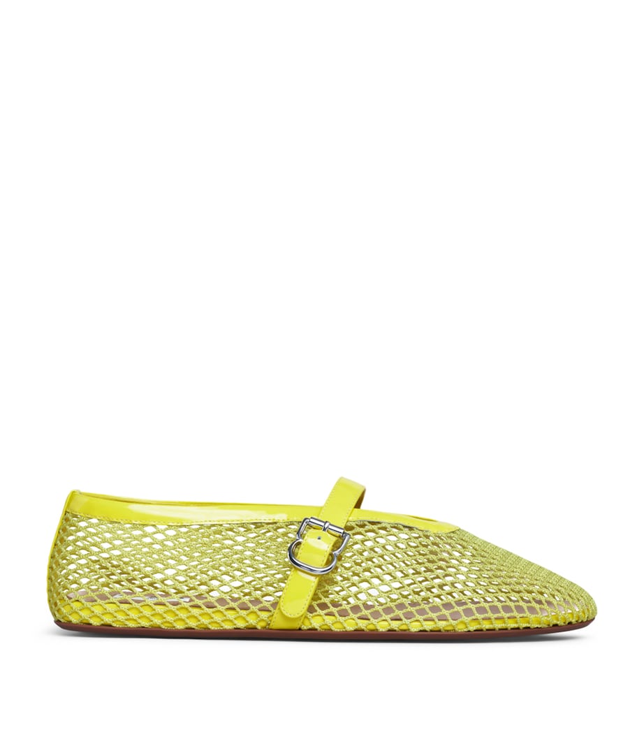 Alaïa Mesh Ballet Flats Jaune Citron Image 1