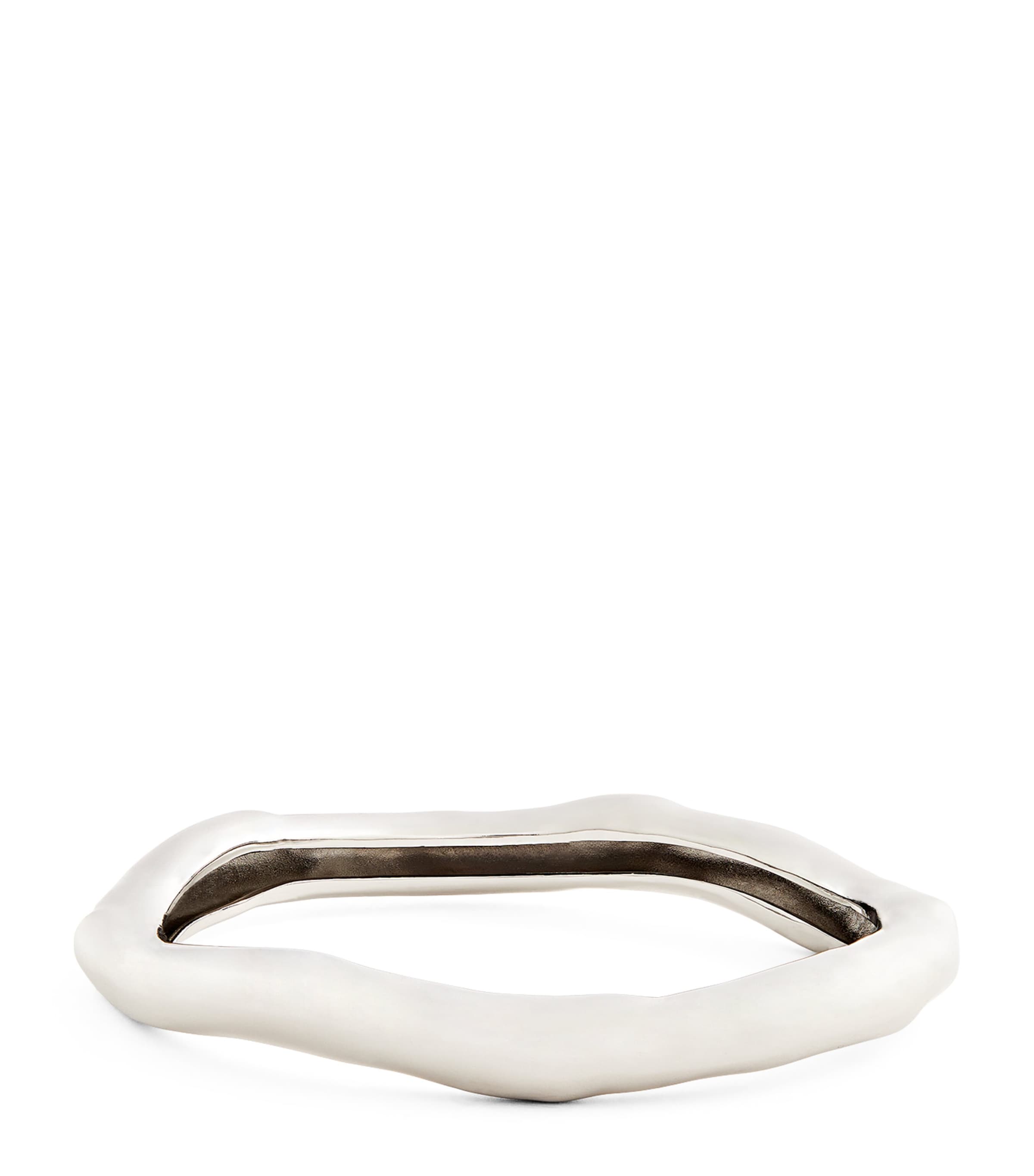 Alexis Bittar Molten Bangle In Silver