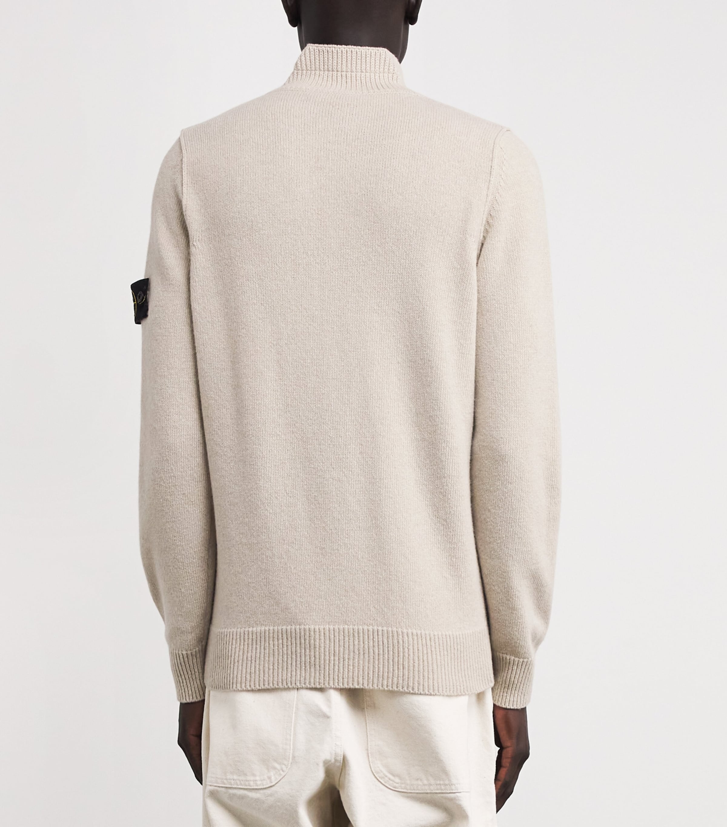 Wool-Blend Half-Zip Sweater V009A Image 4