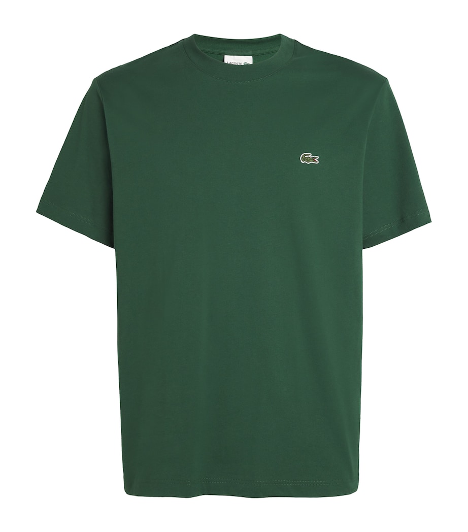 Cotton Logo T-Shirt GREEN Image 1
