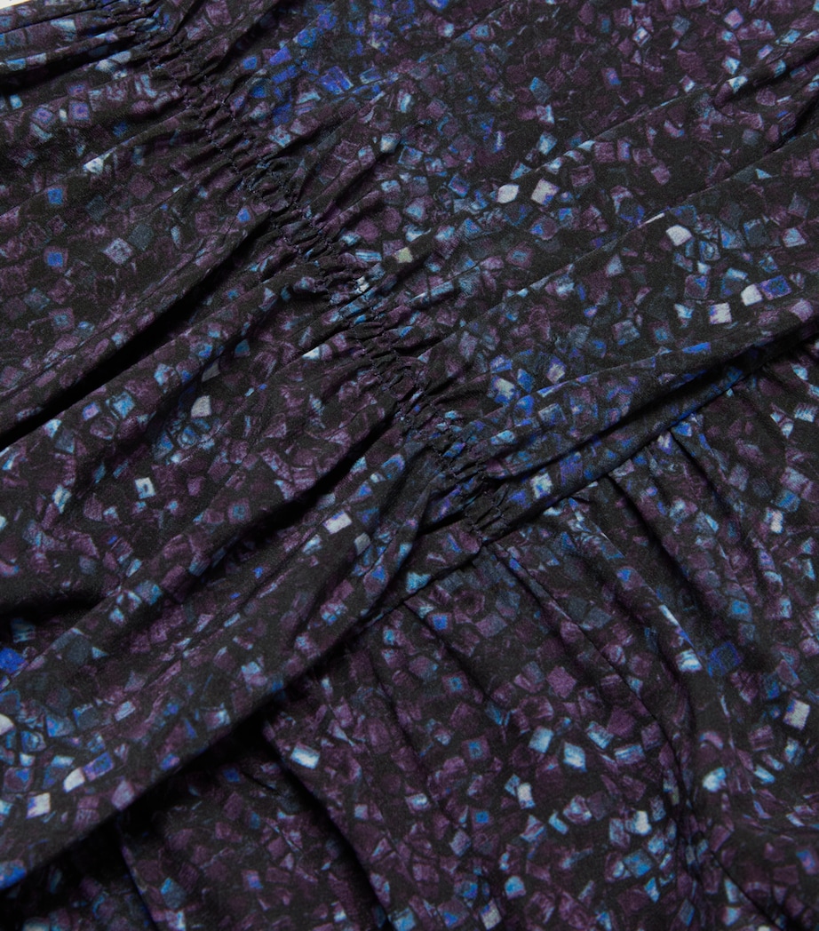 Stretch-Silk Printed Syana Maxi Skirt 30MI MIDNIGHT Image 2