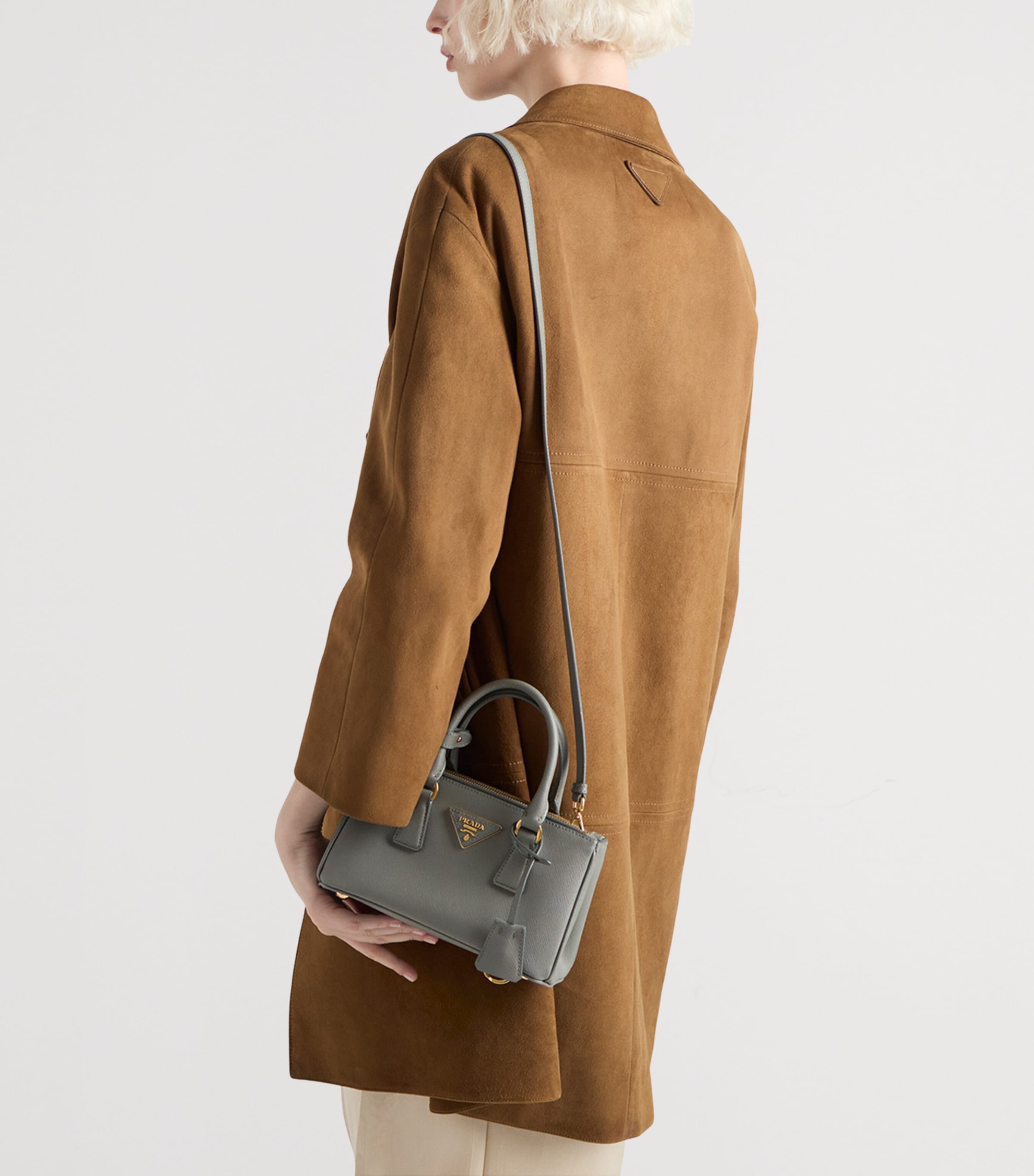 Mini Saffiano Leather Galleria Top-Handle Bag F0480 Image 7