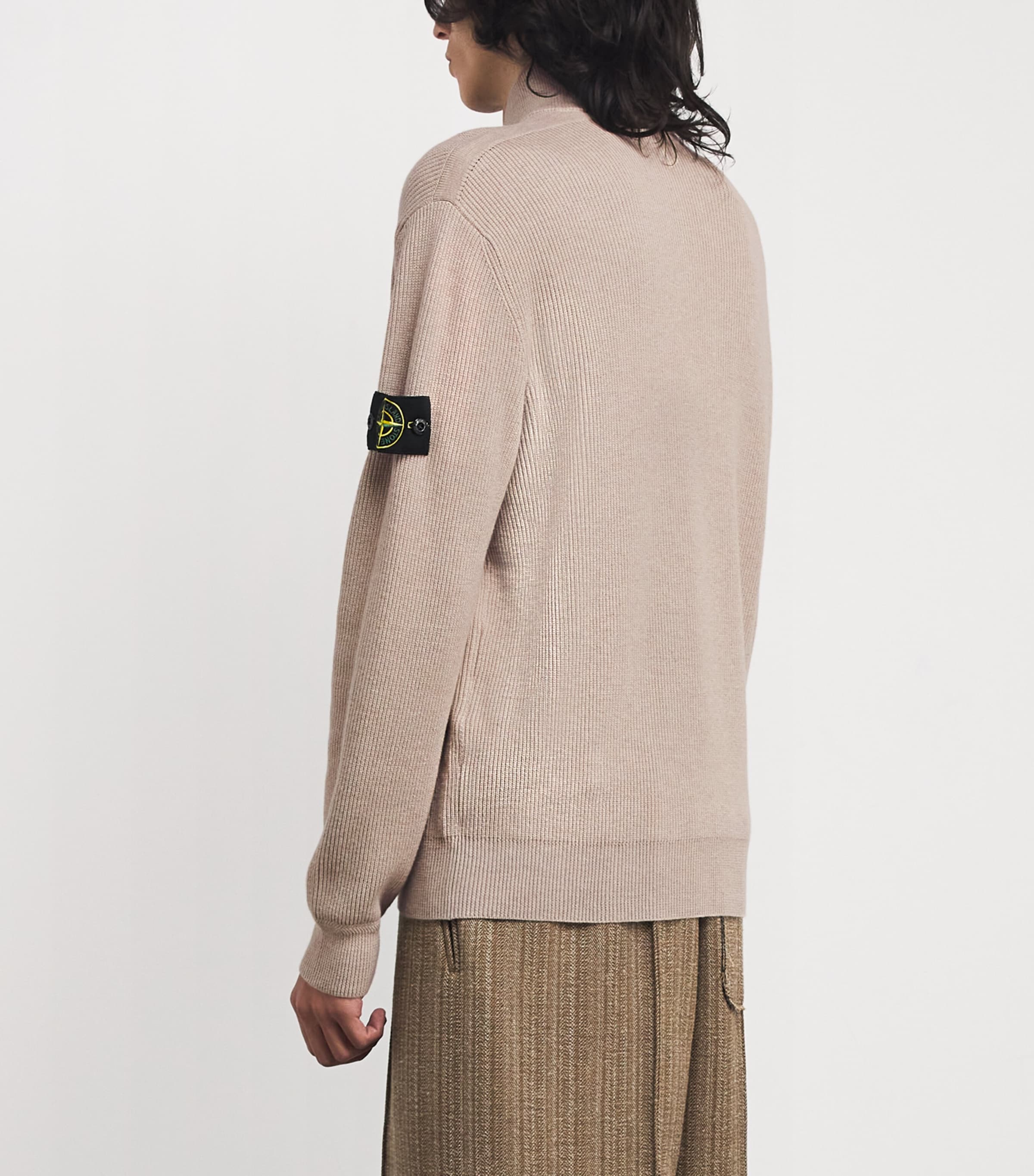 Organic Cotton Zip-Up Sweater V0M9A Image 4
