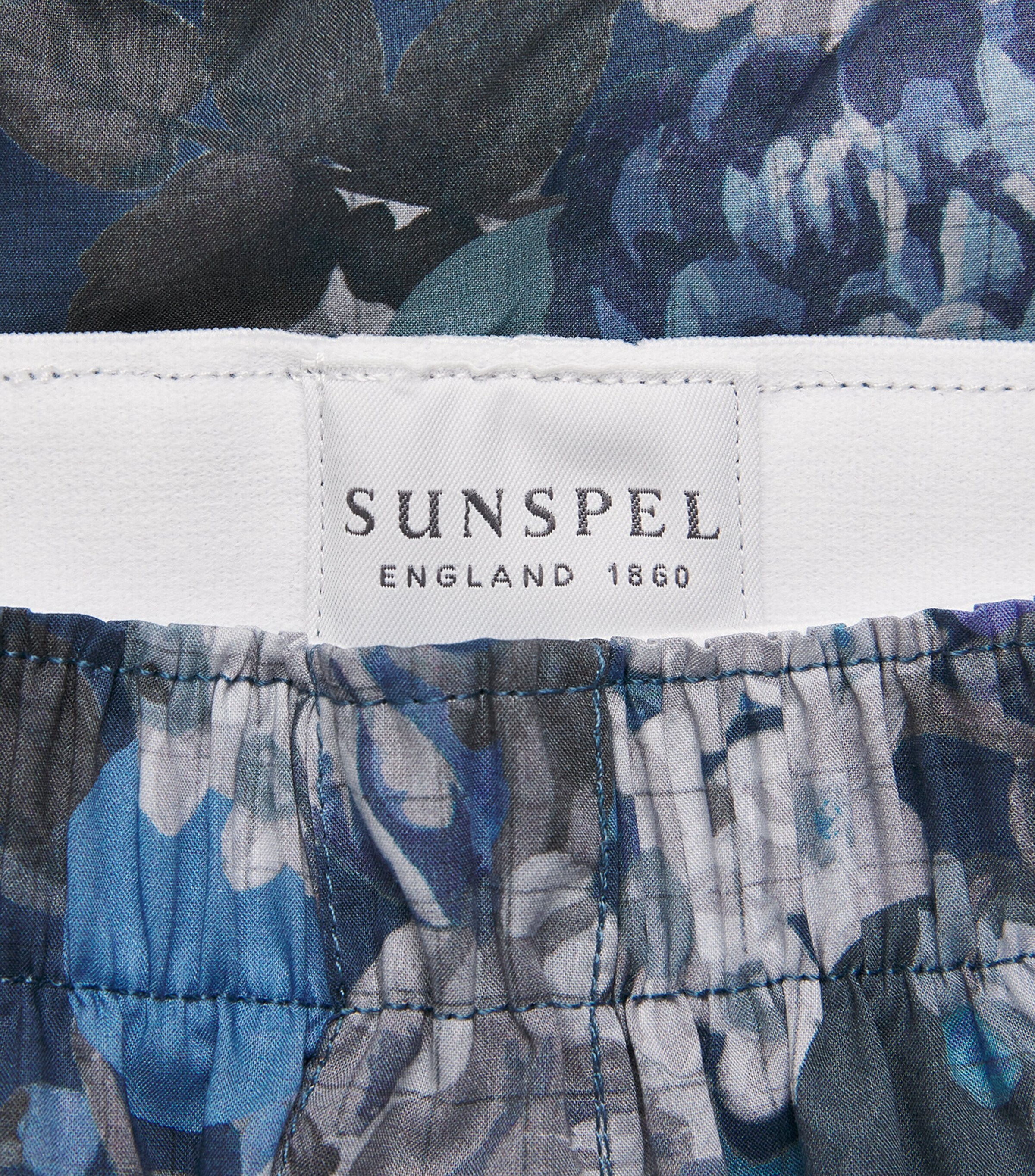 Cotton Printed Boxer Shorts FROST BLUE FLORAL Image 5