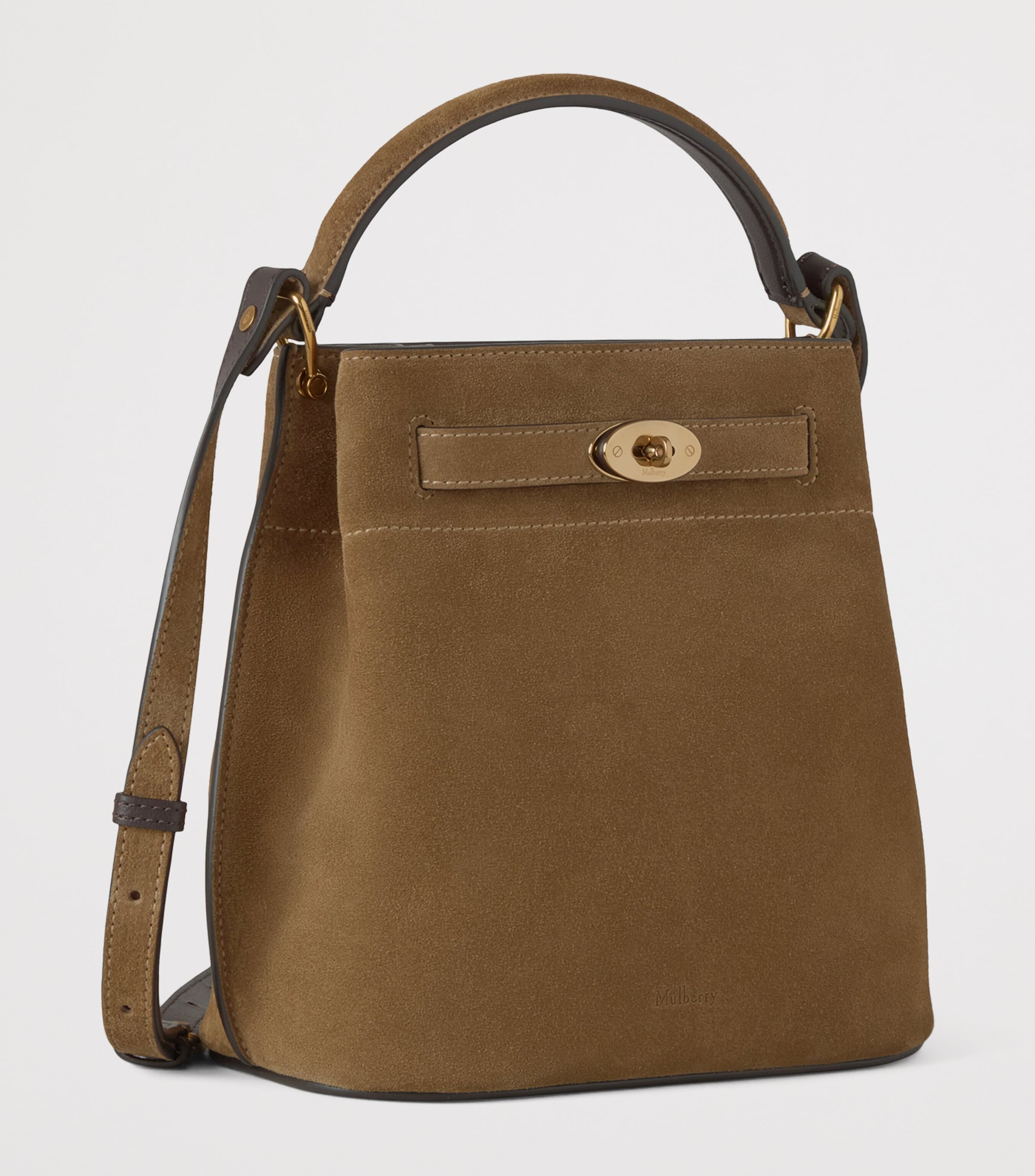 Mulberry Leather Islington Bucket Bag Salcombe Sand Image 2