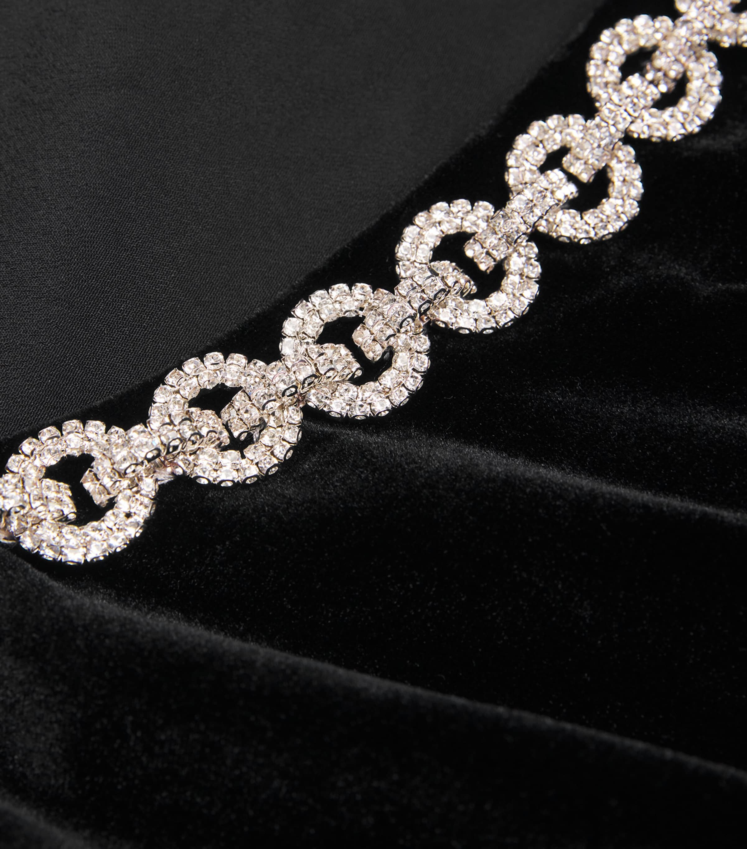 Velvet Embellished Mini Dress BLACK Image 5