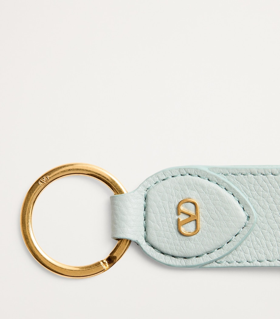 Leather VLogo Keychain WTW Image 2