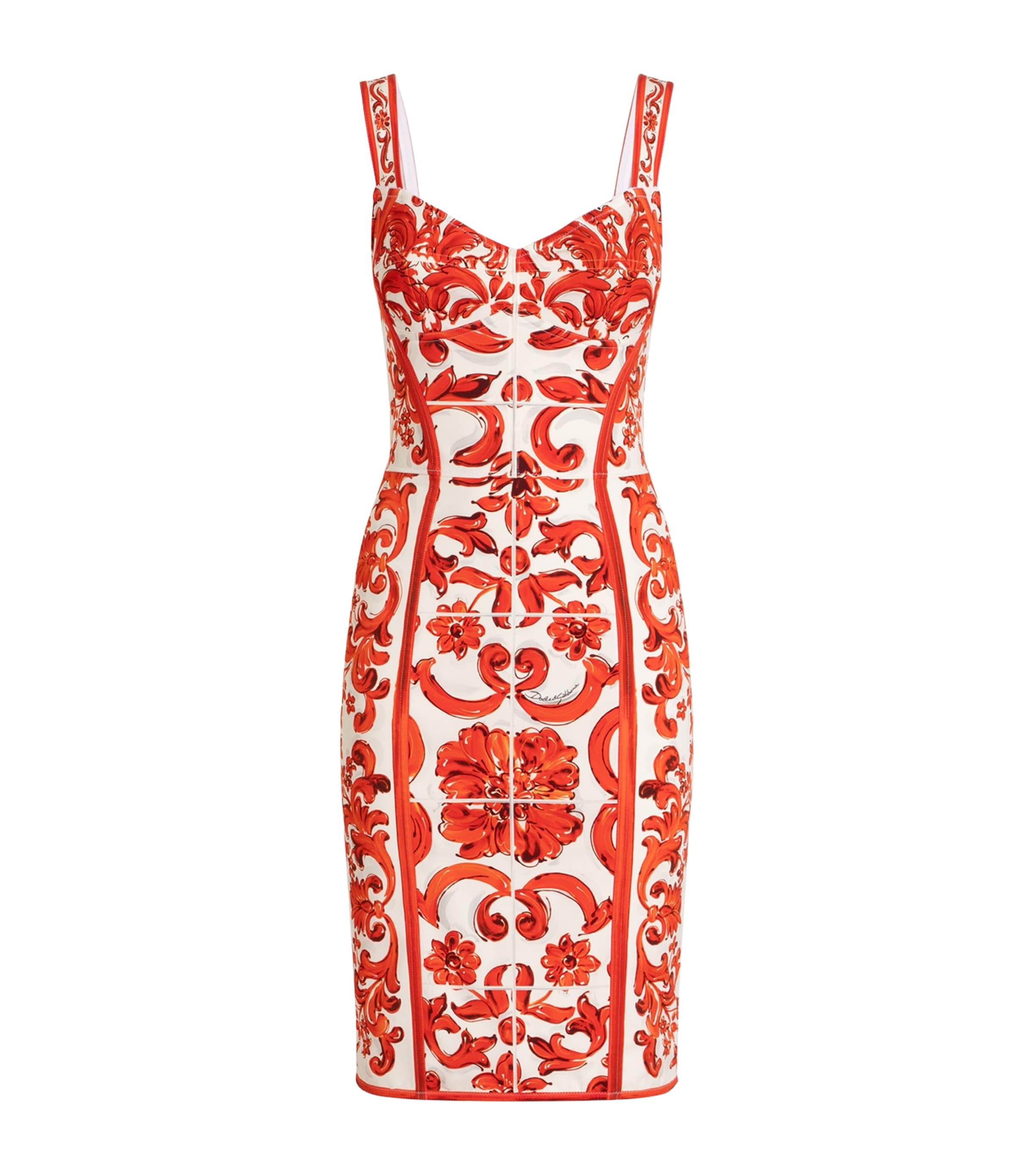 Dolce&Gabbana Multi Silk-Blend Printed Mini Dress | Harrods US