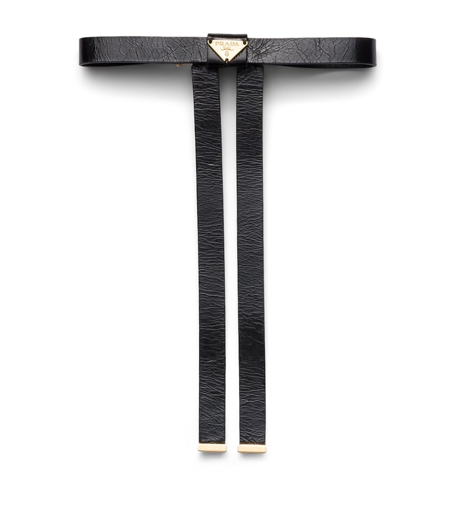 Leather Bow Hair Clip F0002 Image 1