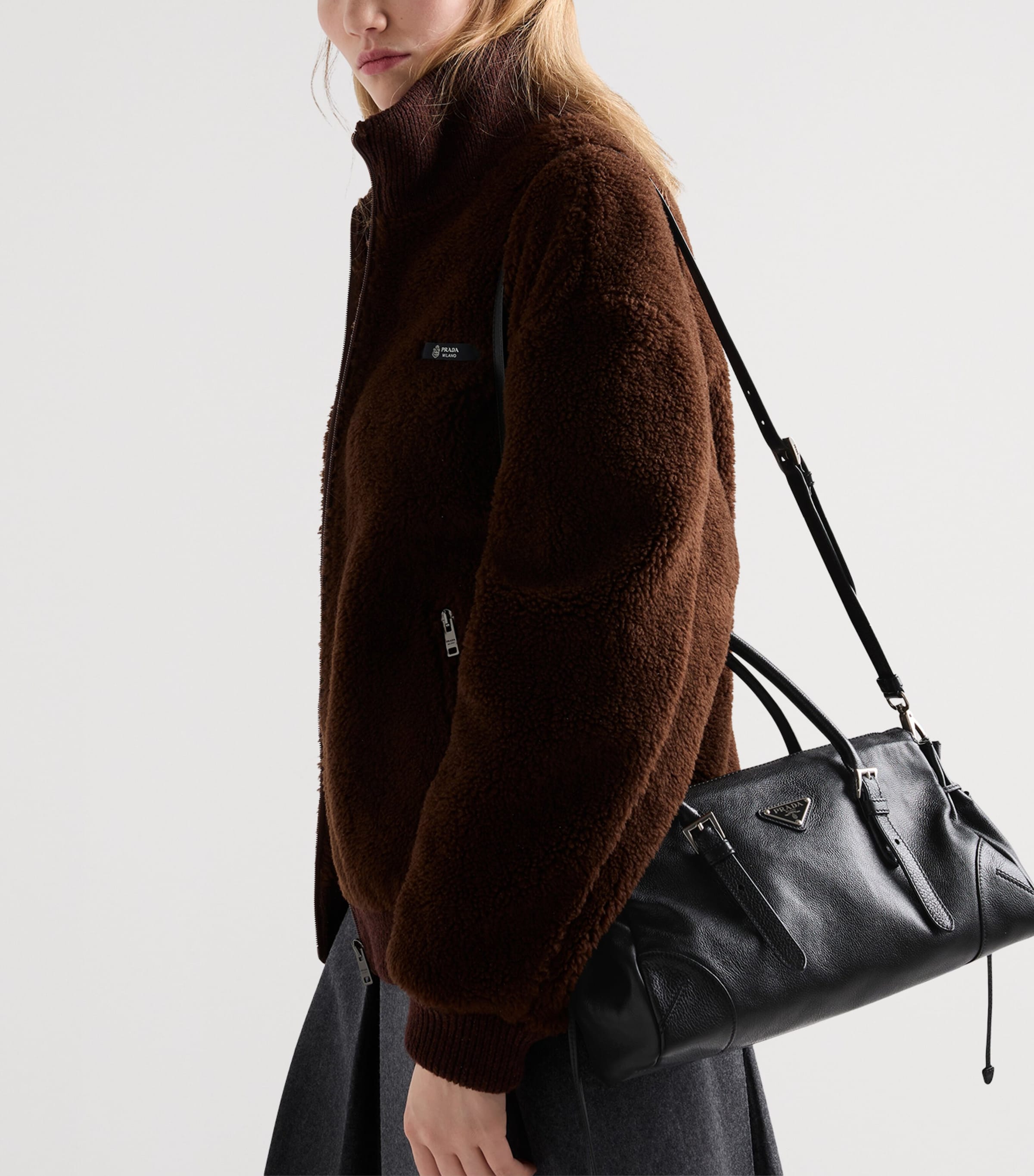 Medium Leather Bonnie Shoulder Bag F0002 Image 9