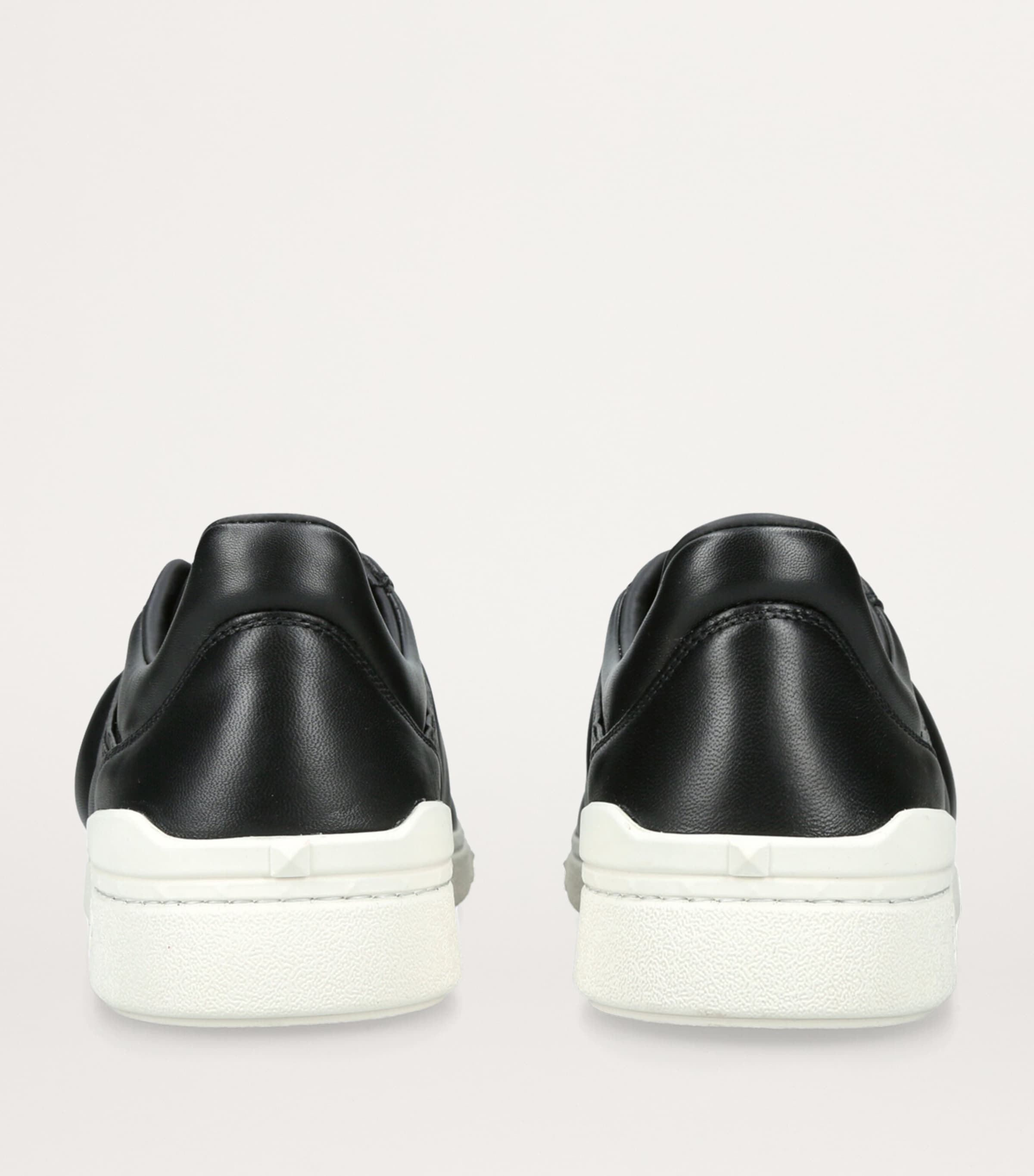 Valentino Garavani Leather Upvillage Padded Sneakers Blk/white Image 2