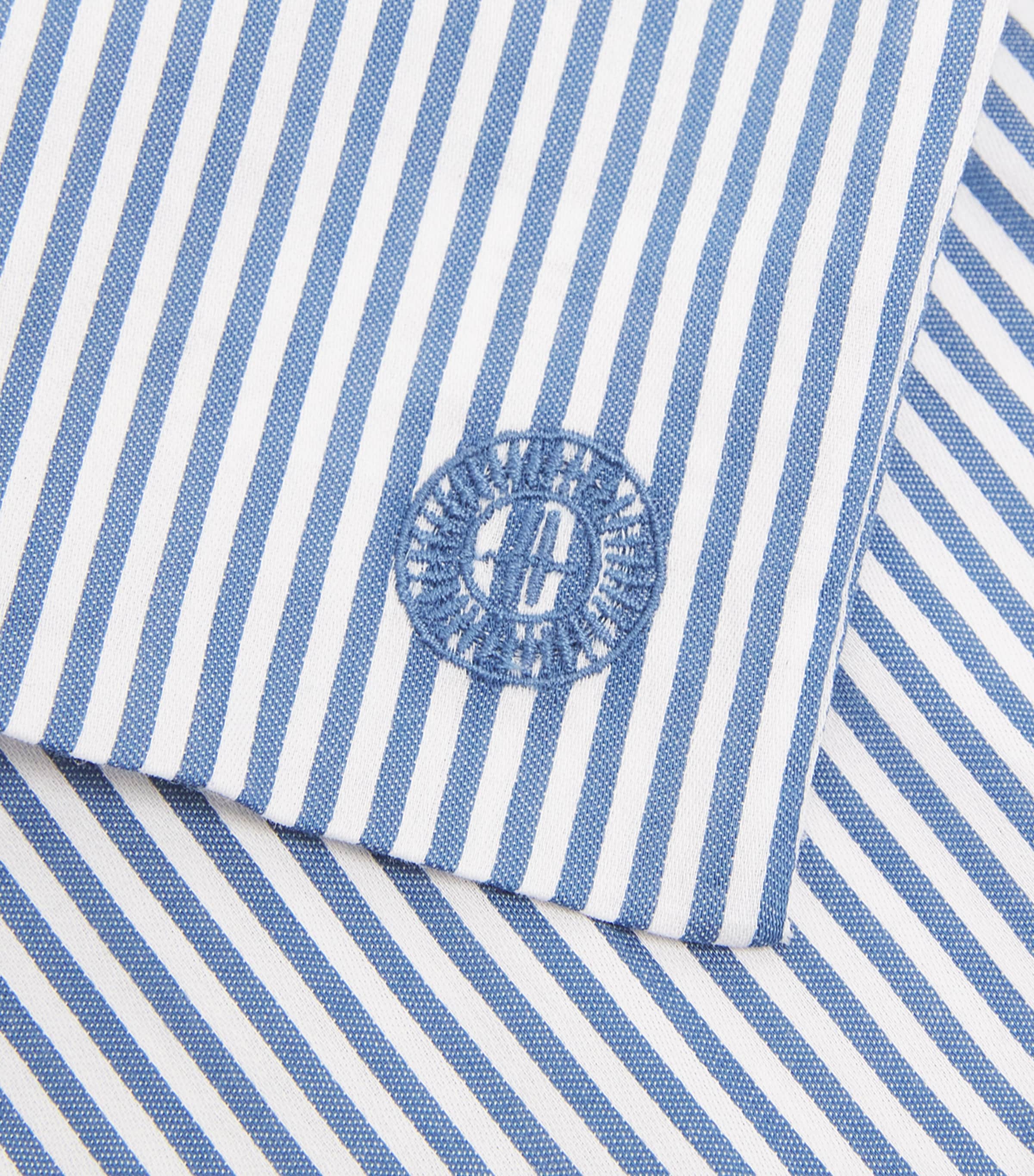 Cotton Striped Sleep Mask BLUE Image 5