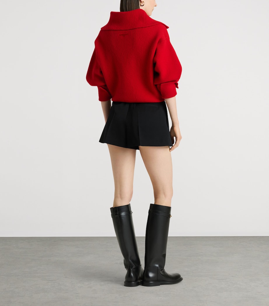 Givenchy Womens Wool-Blend Zip-Up Cardigan Image 5
