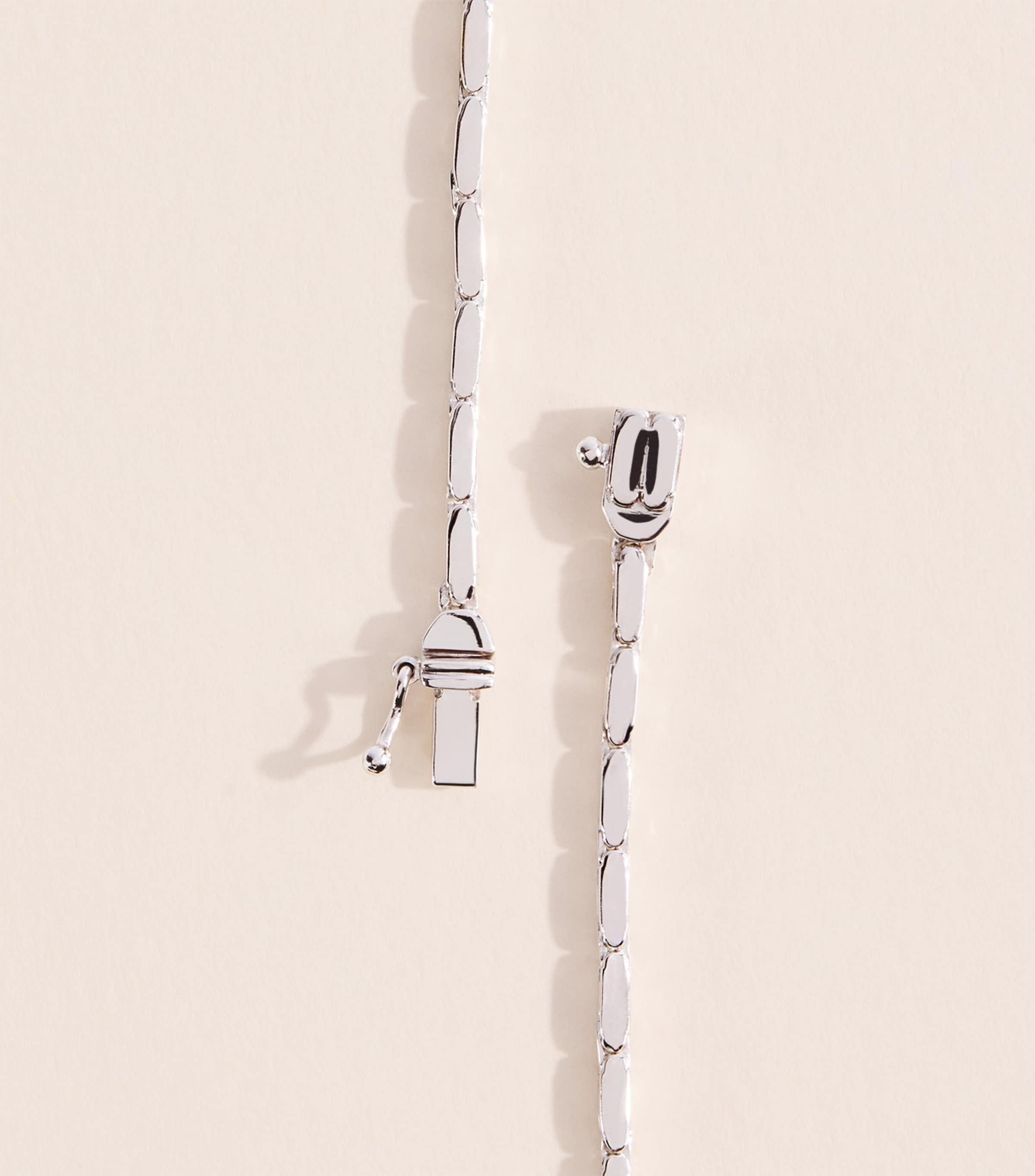Suzanne Kalan White Gold and Blue Sapphire Bold Linear Tennis Necklace Wg/db Image 5