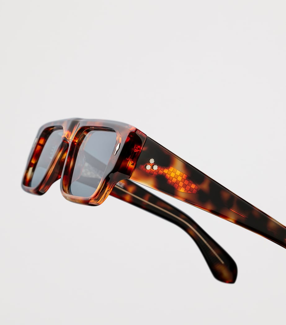 Jacques Marie Mage Tortoiseshell Devoto Rectangle Sunglasses Leopard Image 5