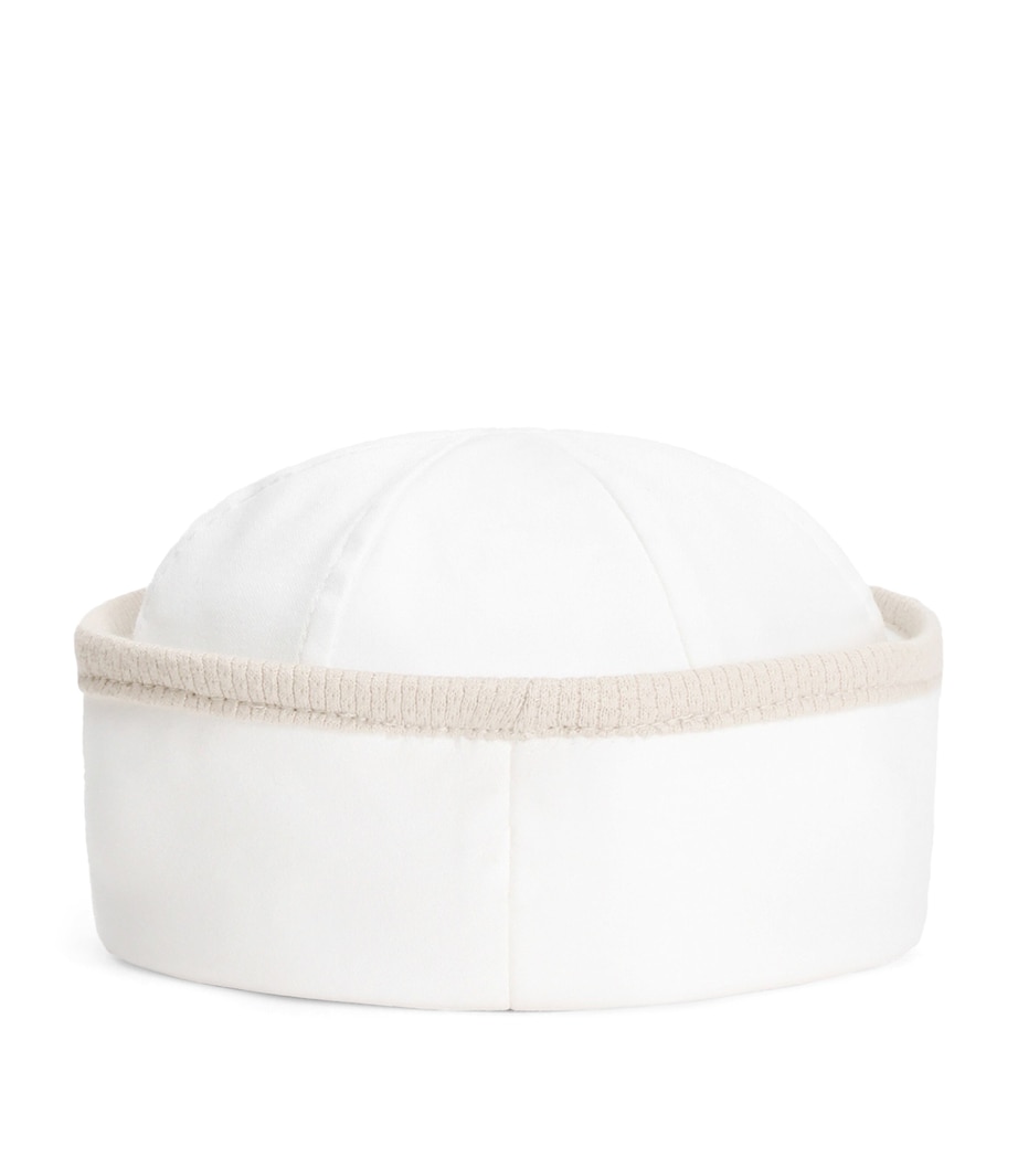 Dolce&Gabbana Kids Cotton Piqué Sailor Hat Combinedcolour Image 1
