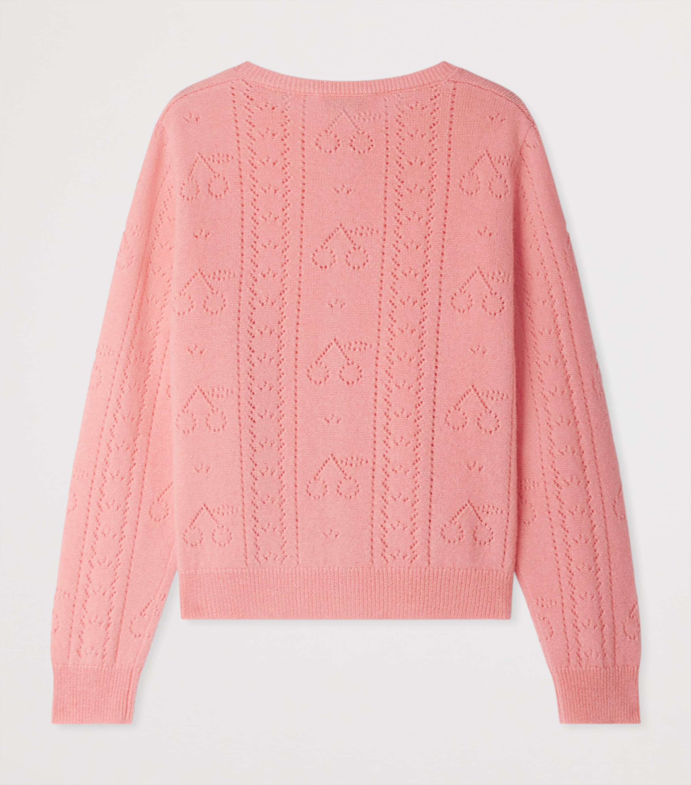 Cashmere Cherry Josiane Cardigan (4-8 Years) ROSE BONBON Image 2