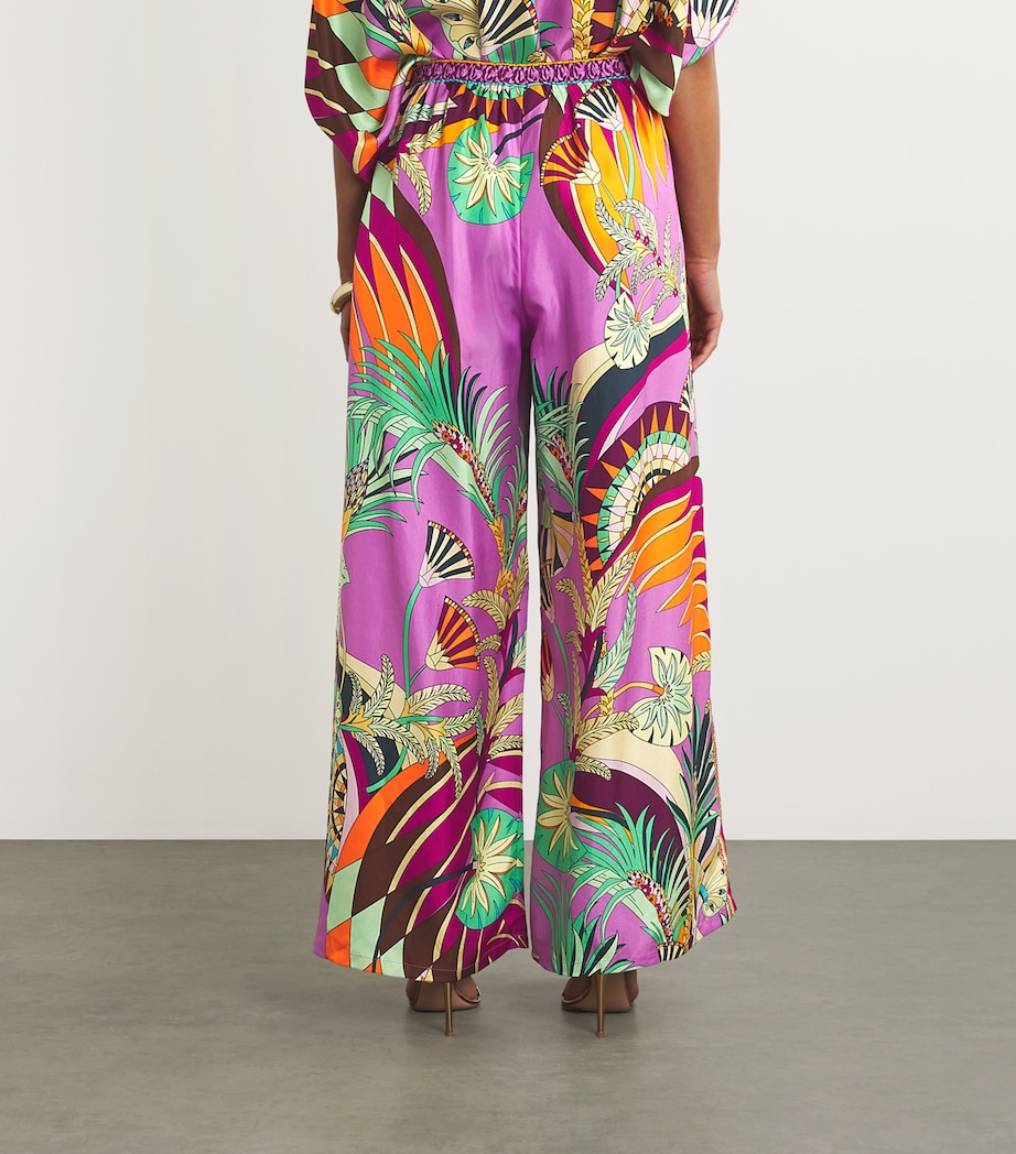 Silk Printed Beach Trousers GIZA GODDESS GZDSS Image 4