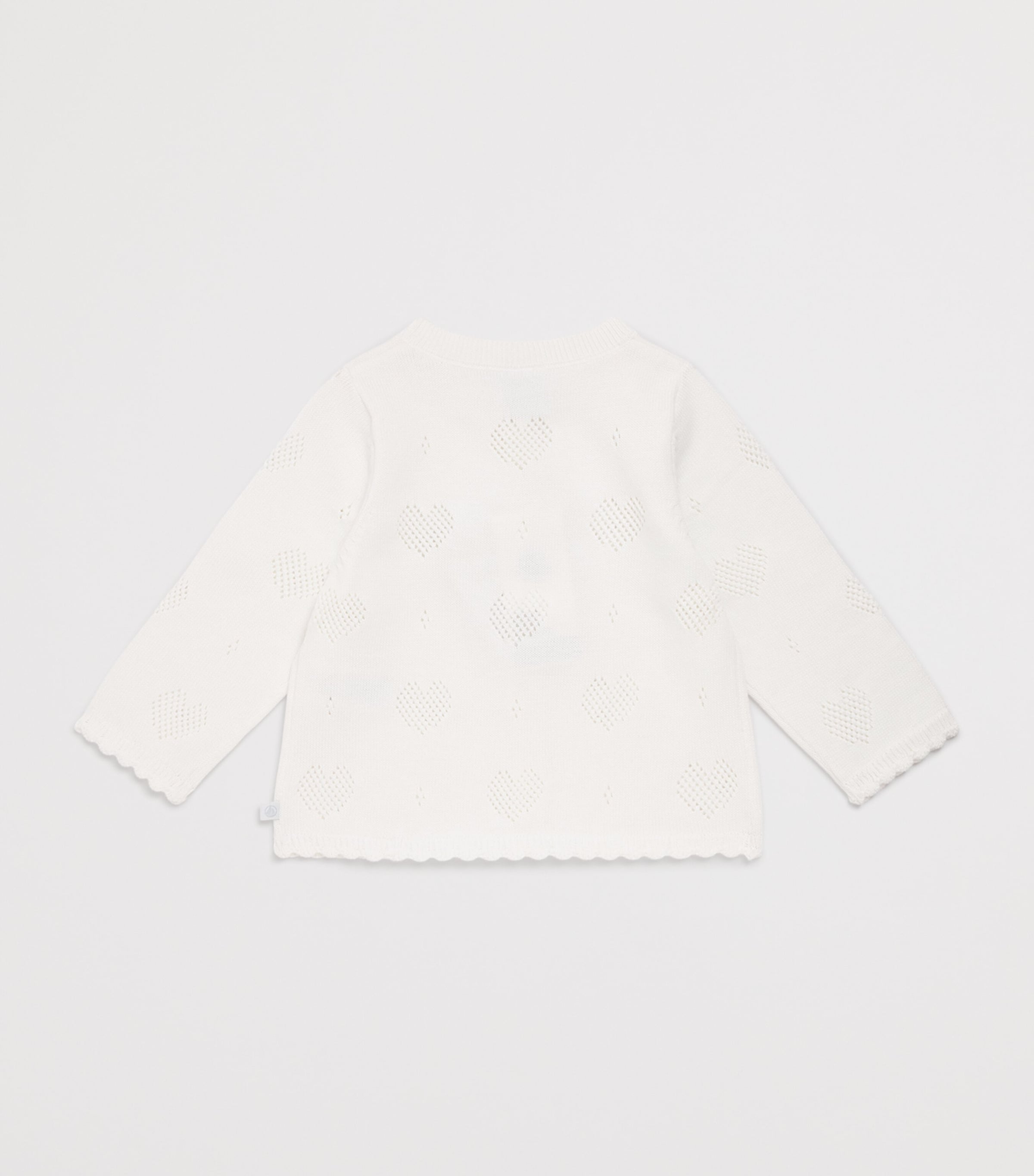 Cotton Cardigan (3-24 Months) MARSHMALLOW Image 2