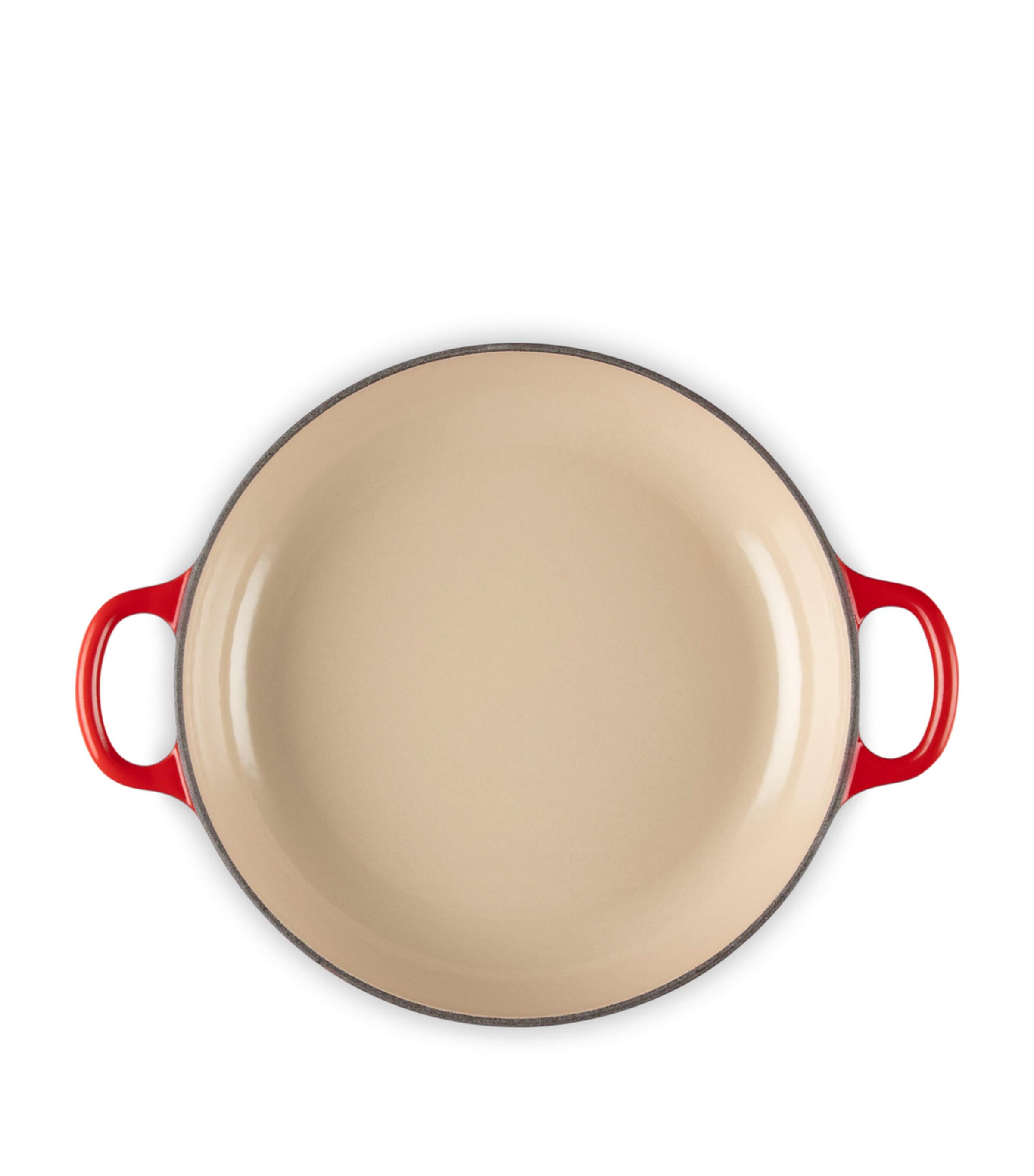 Le Creuset Cast Iron Shallow Casserole Dish (22cm) Cerise Image 4