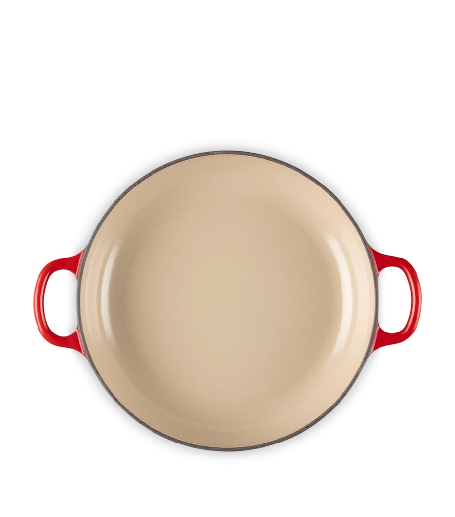 Le Creuset Cast Iron Shallow Casserole Dish (22cm) Cerise Image 4