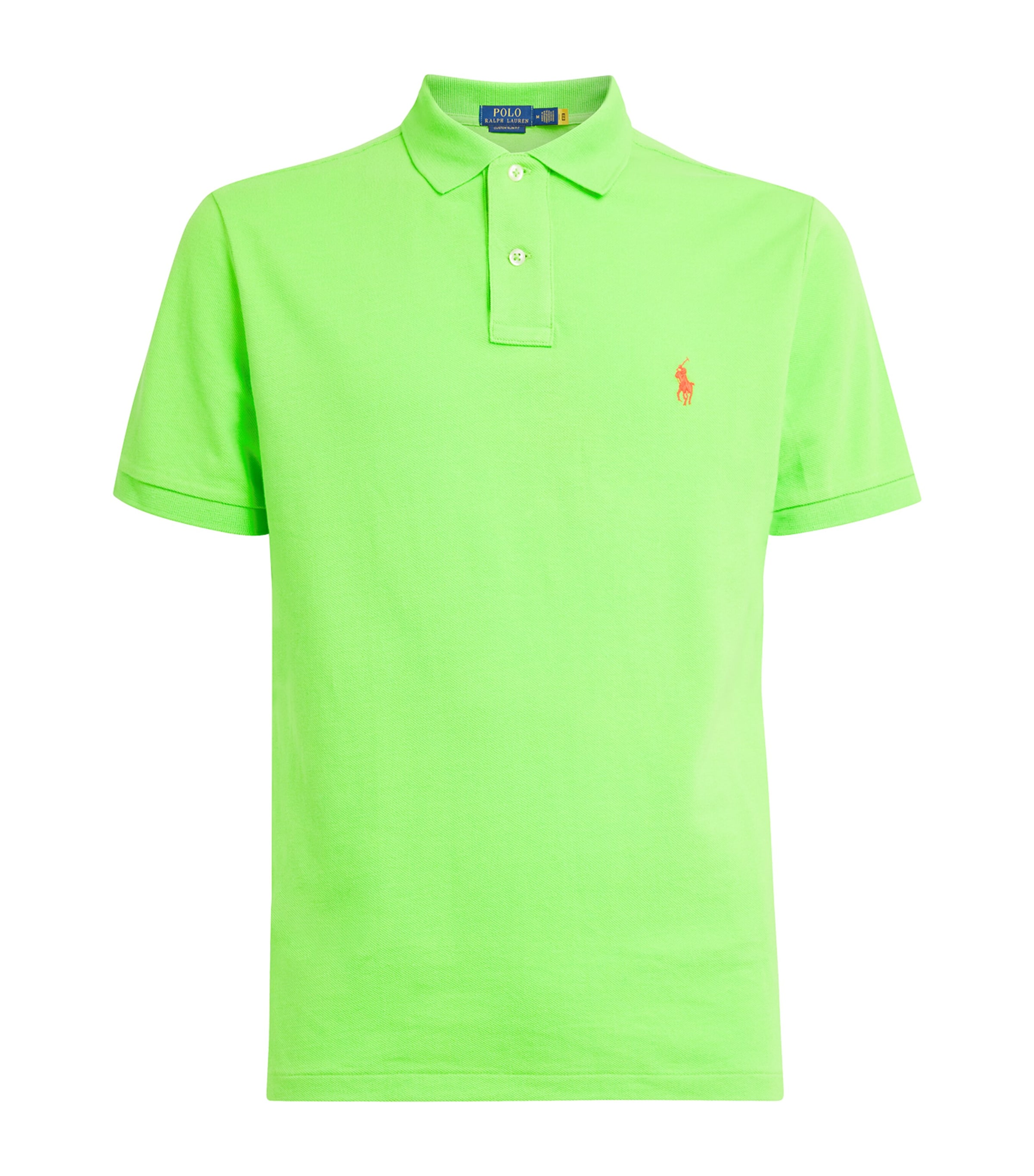 Polo Ralph Lauren Mens Cotton Mesh Polo Pony Polo Shirt Green Image 1