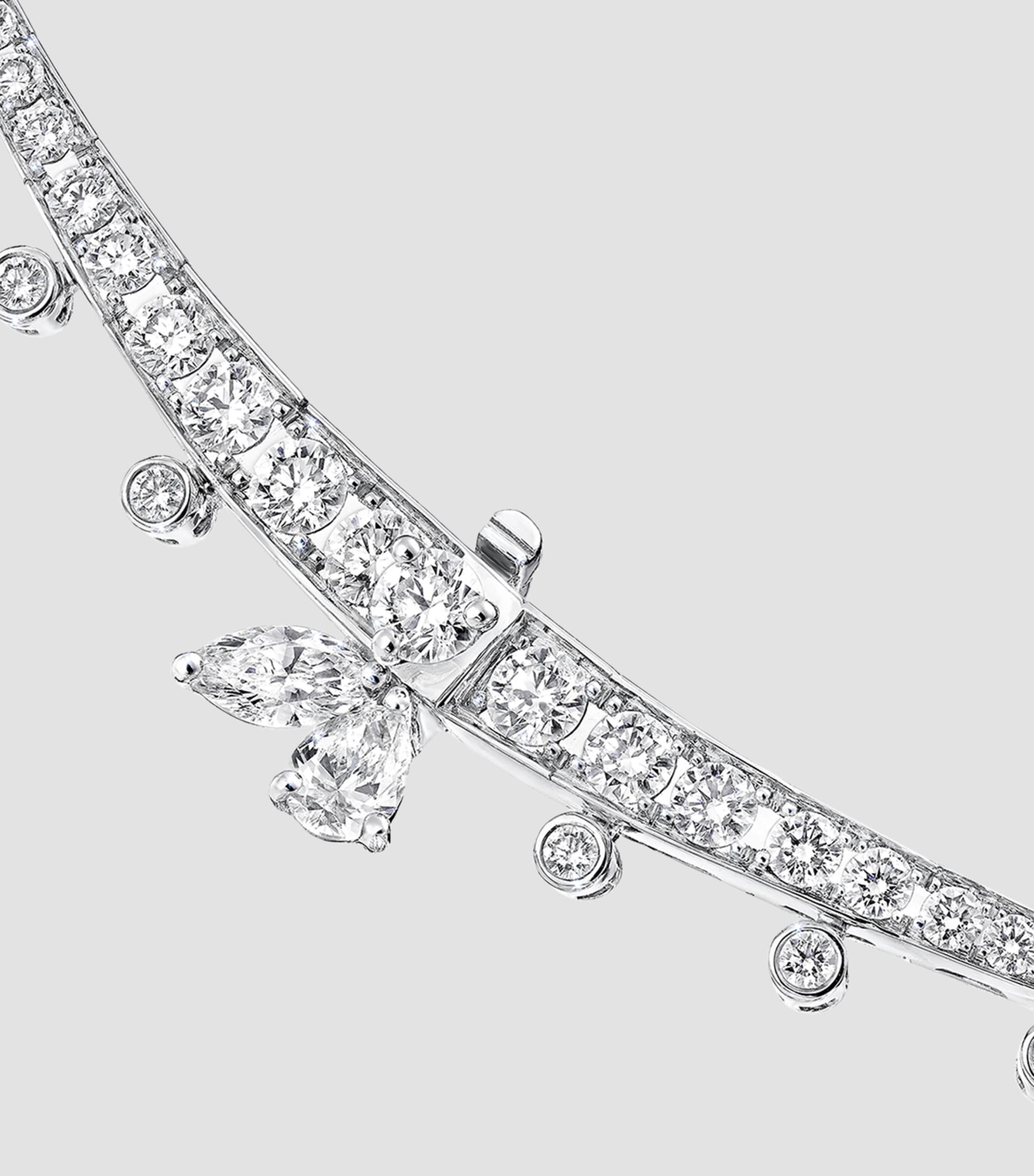 Graff White Gold and Diamond Carissa Necklace White Gold Image 3