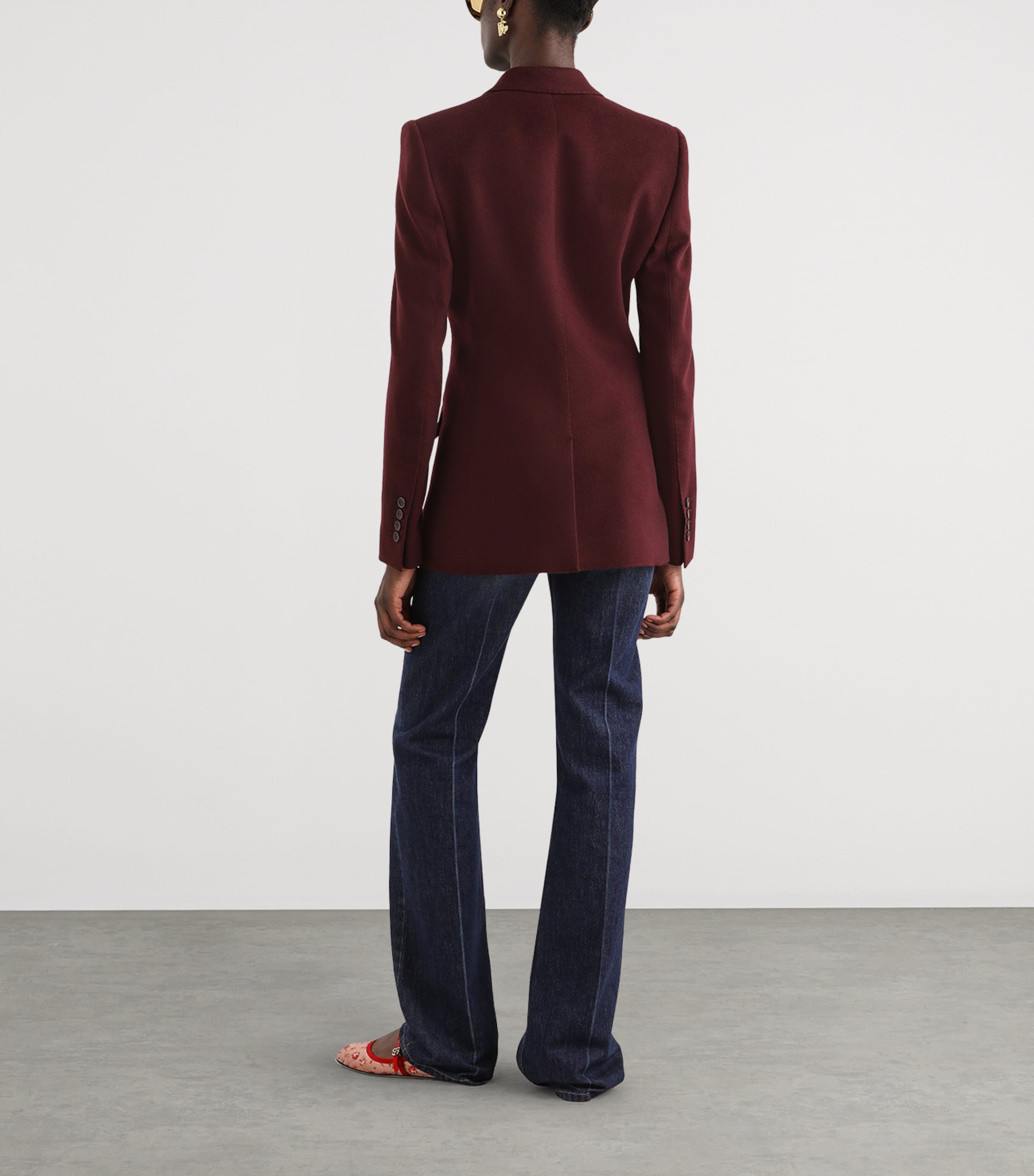 Cashmere Double-Breasted Blazer F0130-VERY Image 3