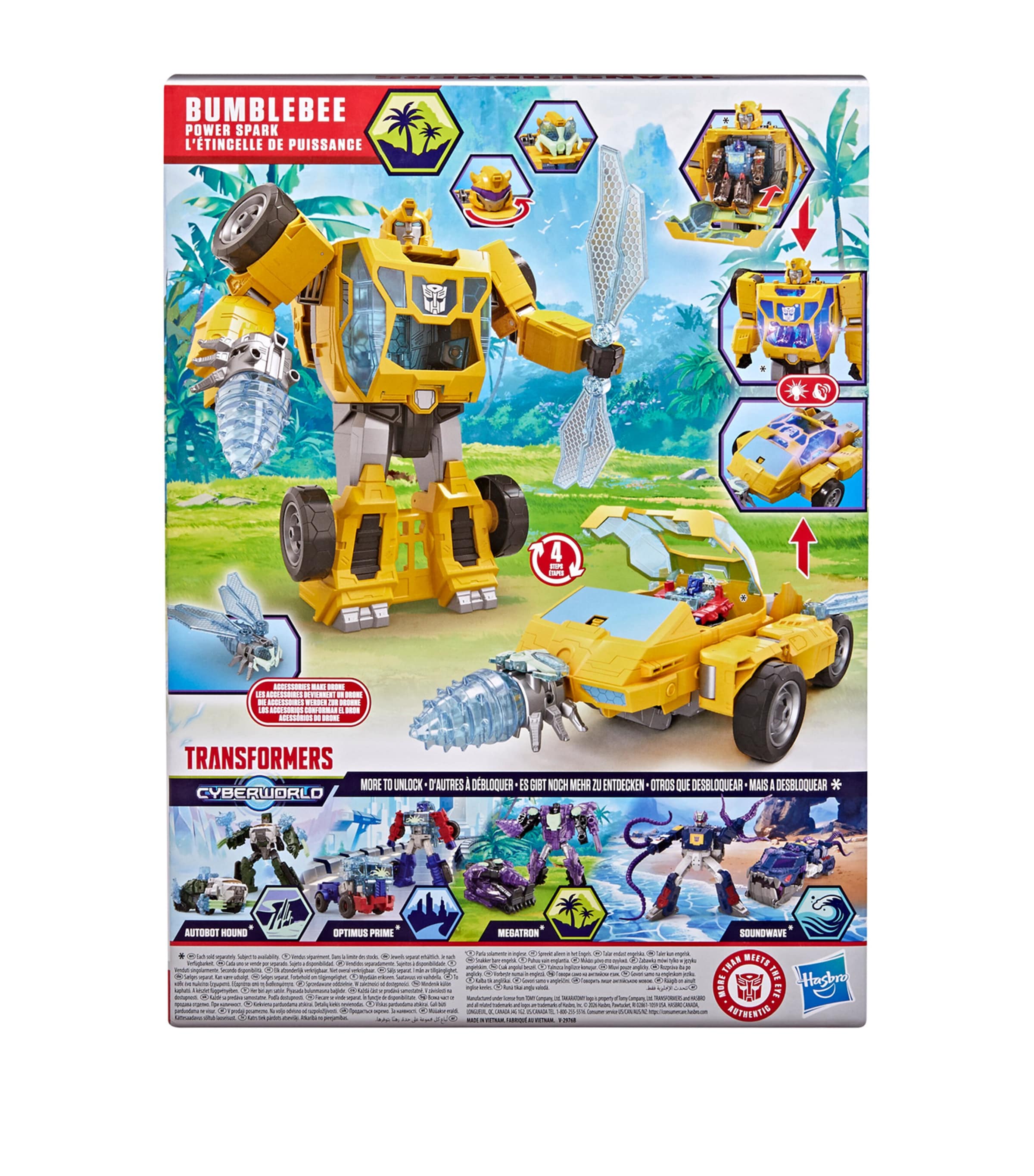 Transformers CYBERWORLD Energon Surge Bumblebee Power Spark Image 6