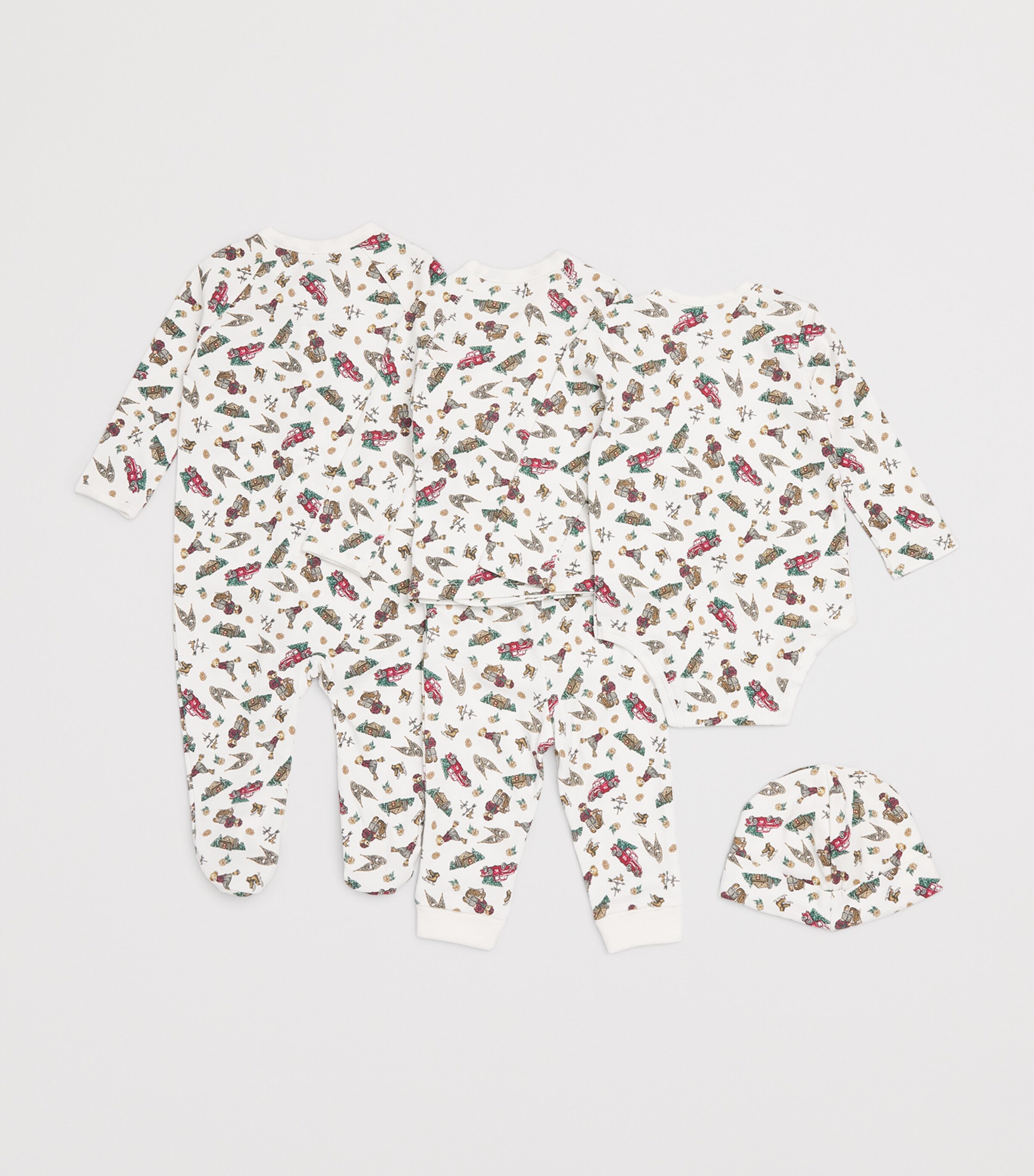 Cotton Polo Bear Six-Piece Set (3-9 Months) MULTI Image 2