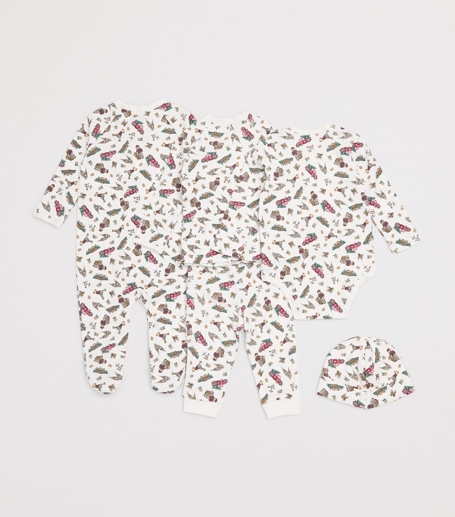 Cotton Polo Bear Six-Piece Set (3-9 Months) MULTI Image 2