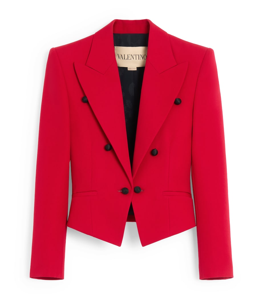 Virgin Wool Cropped Blazer R9M Image 1