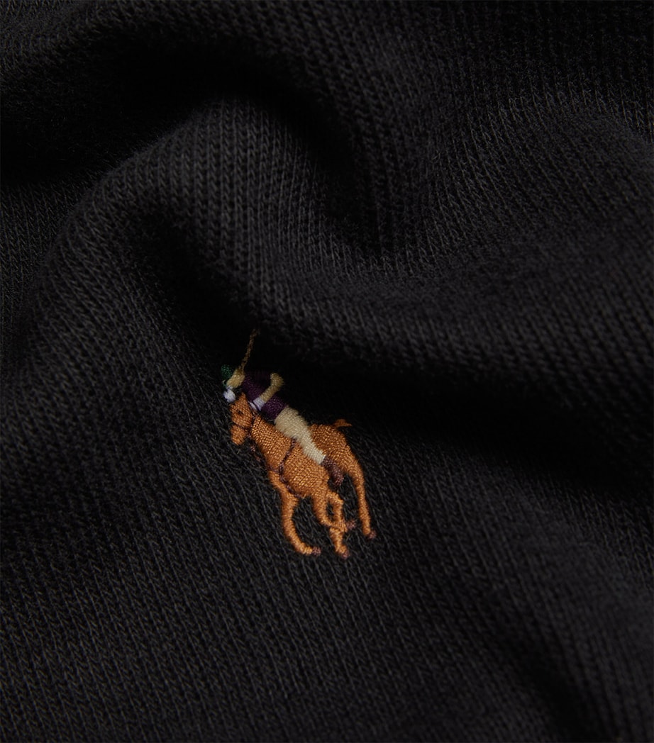 Cotton Quarter-Zip Sweater POLO BLACK Image 6